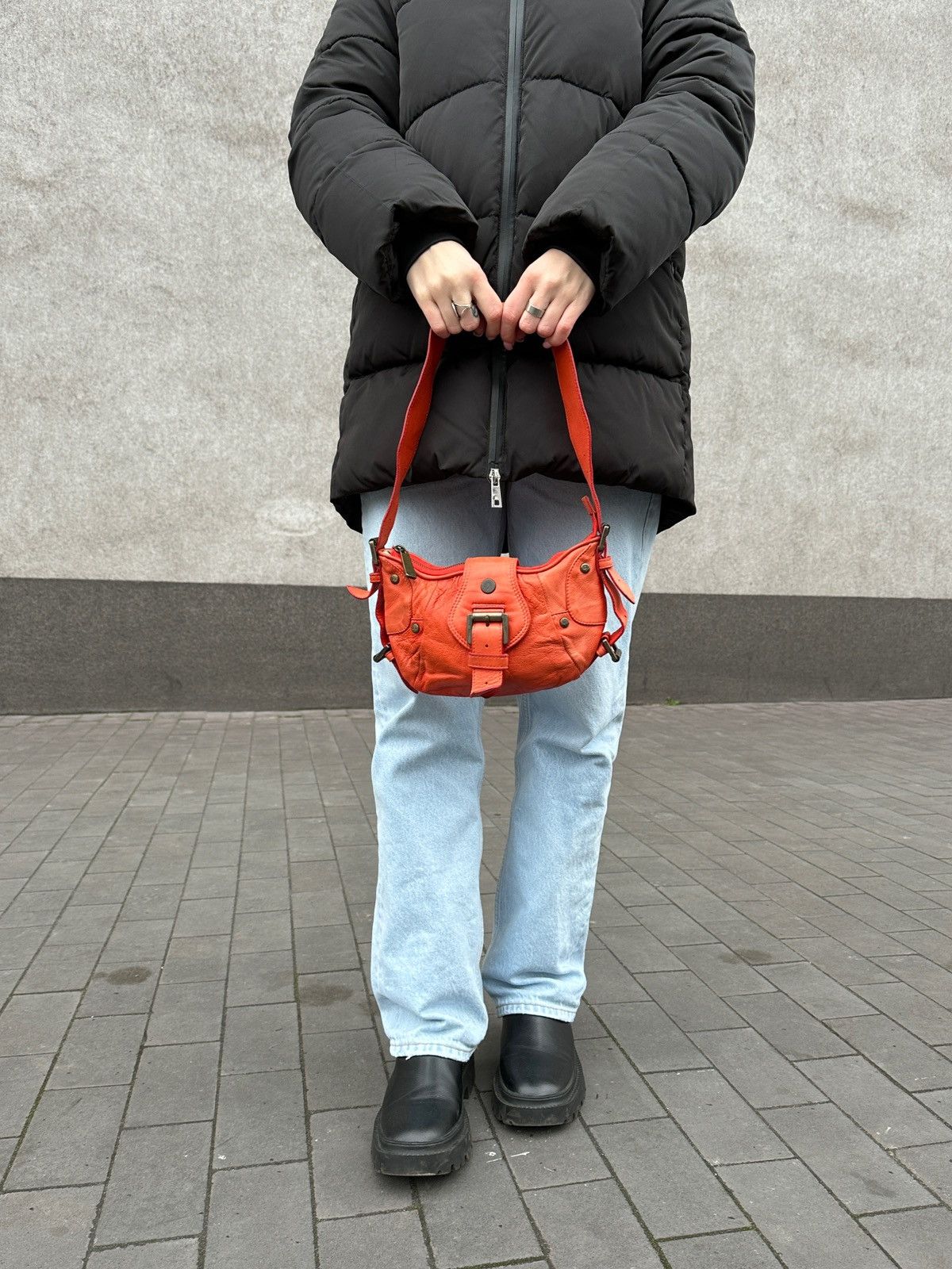 Mulberry Vintage Mulberry Faded Orange Leather Shoulder Bag Handbag Size ONE SIZE - 1 Thumbnail