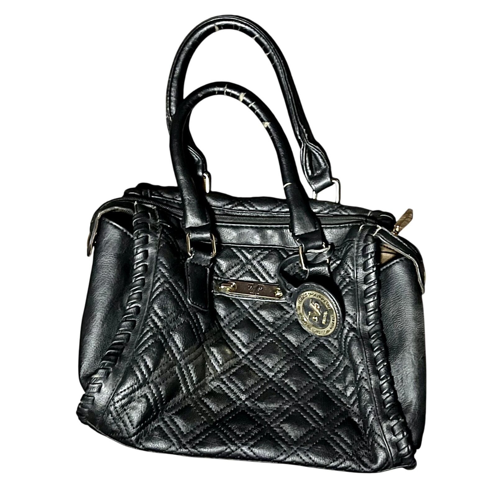 Versace Versace handbag quilted black vintage original shoulder vtng Size ONE SIZE - 1 Thumbnail