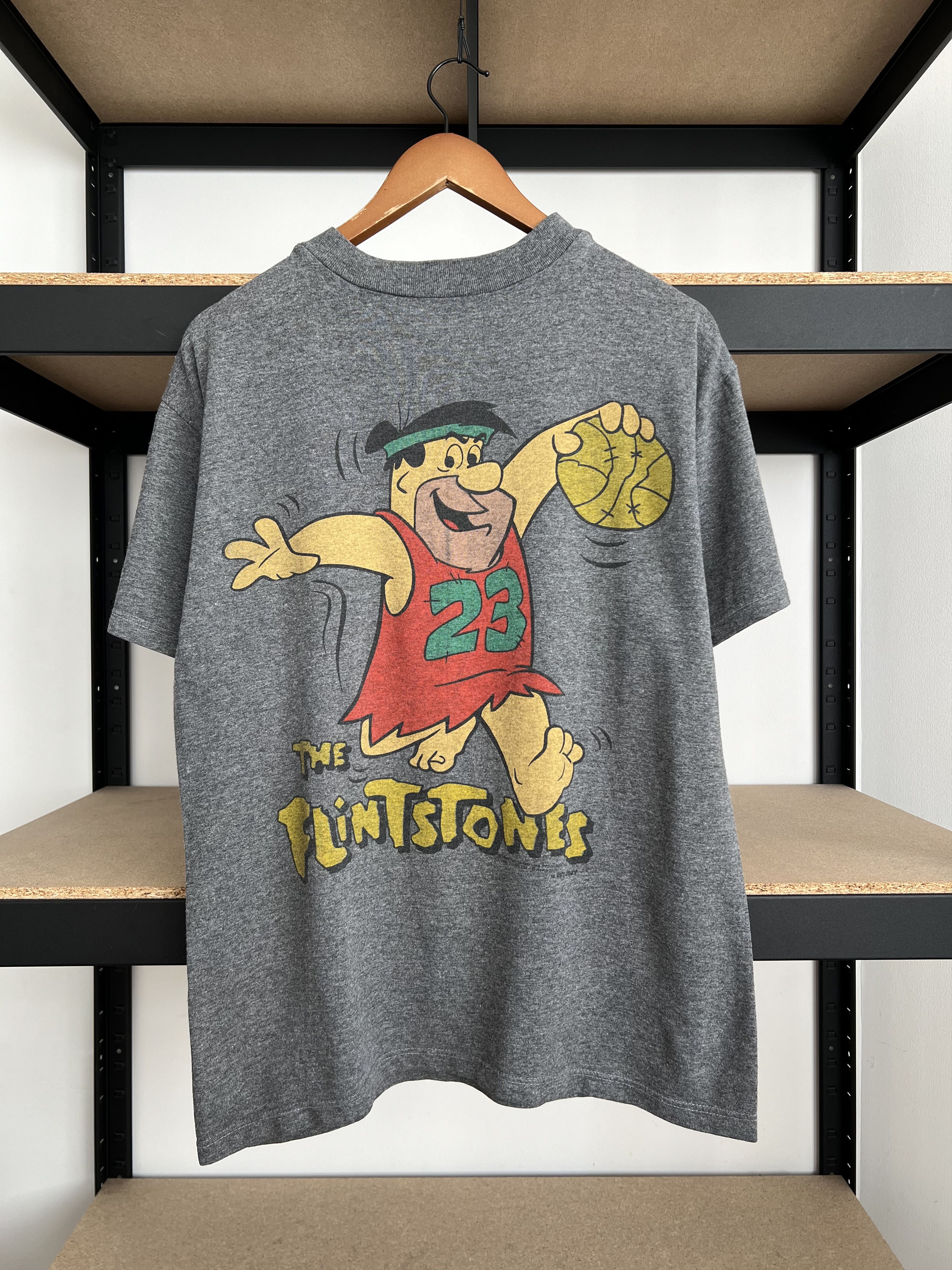 Vintage 1993 Flintstones Jordan Fred NBA Cartoon T-shirt