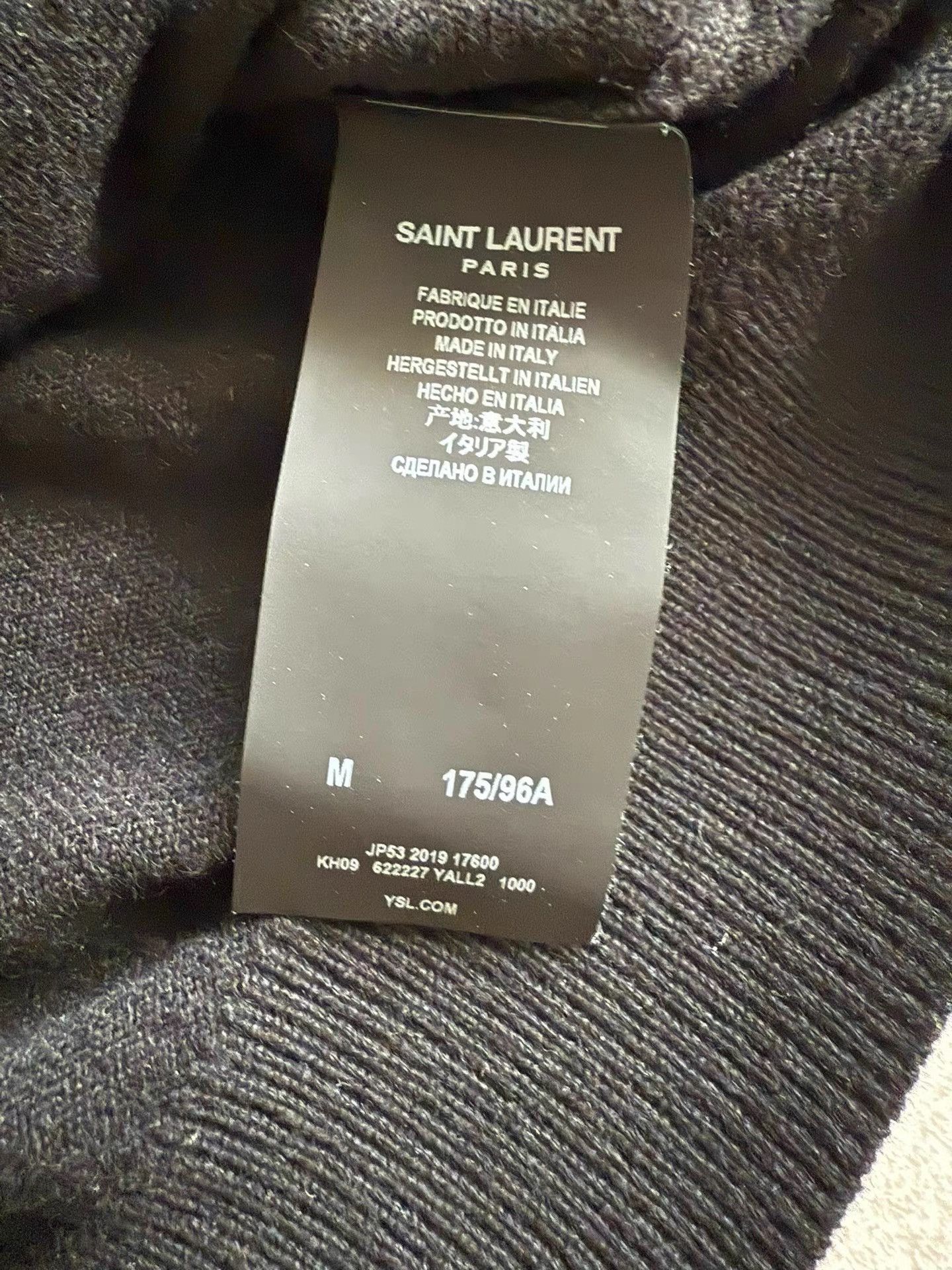 Saint Laurent Paris Saint Laurent Men's Cashmere Sweater K33 Size US M / EU 48-50 / 2 - 4 Thumbnail