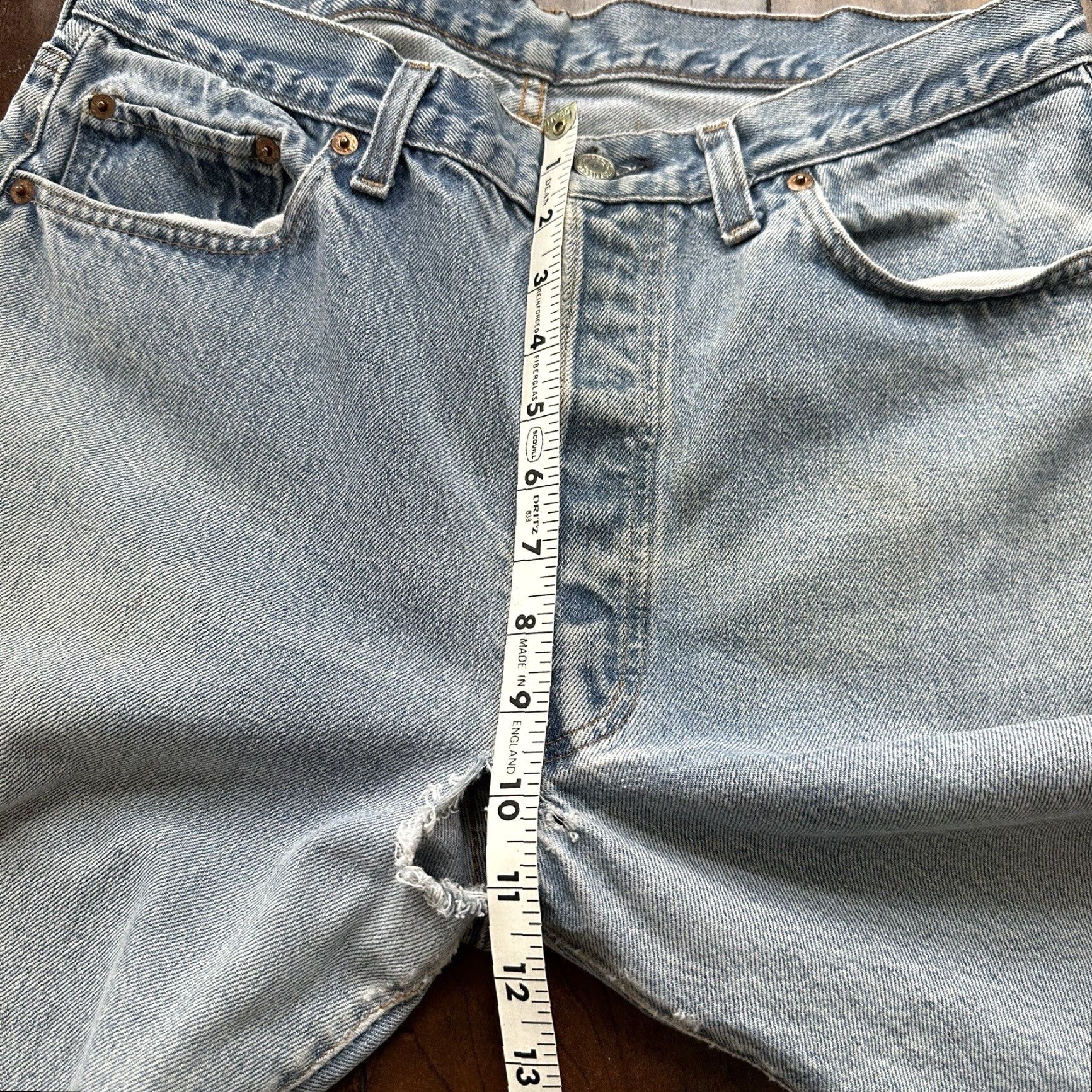 Levi's VINTAGE Levi's 501 XX Jeans 80s 36x32 Light Wash Blue Distressed USA Mens Size US 36 / EU 52 - 6 Thumbnail