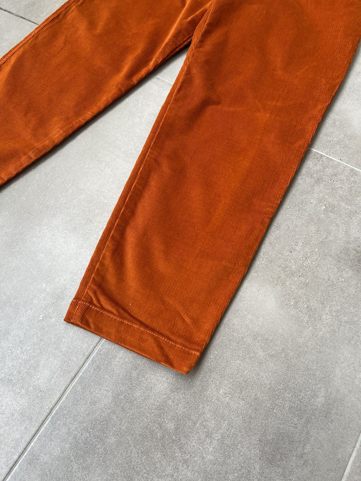Paul Smith !DS! FW22 Paul Smith Orange Corduroy Pleated Trousers Size US 32 / EU 48 - 7 Thumbnail