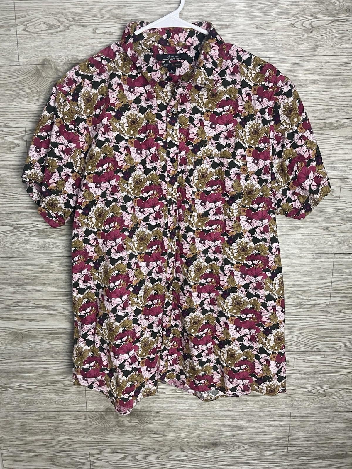 Marc Anthony Marc Anthony Shirt Men's Stretch Slim Fit XL Size US XL / EU 56 / 4 - 1 Thumbnail