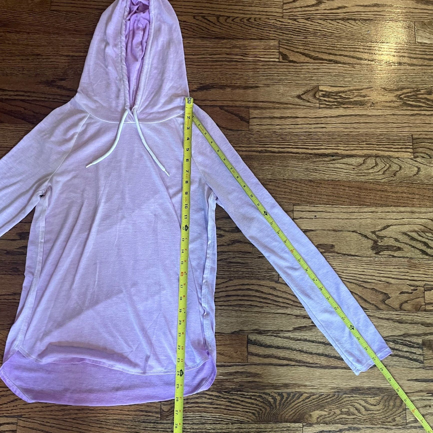 Vintage So Soft So Perfectly Hoodie Women Medium High Low Heather Purple Lightweight Pullover Casual Activewear Size M / US 6-8 / IT 42-44 - 5 Thumbnail