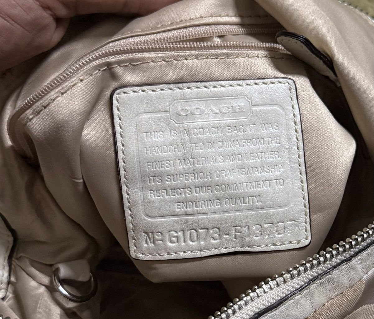 Coach Coach Ali Signature Hobo Canvas and Leather 2way Size ONE SIZE - 6 Thumbnail