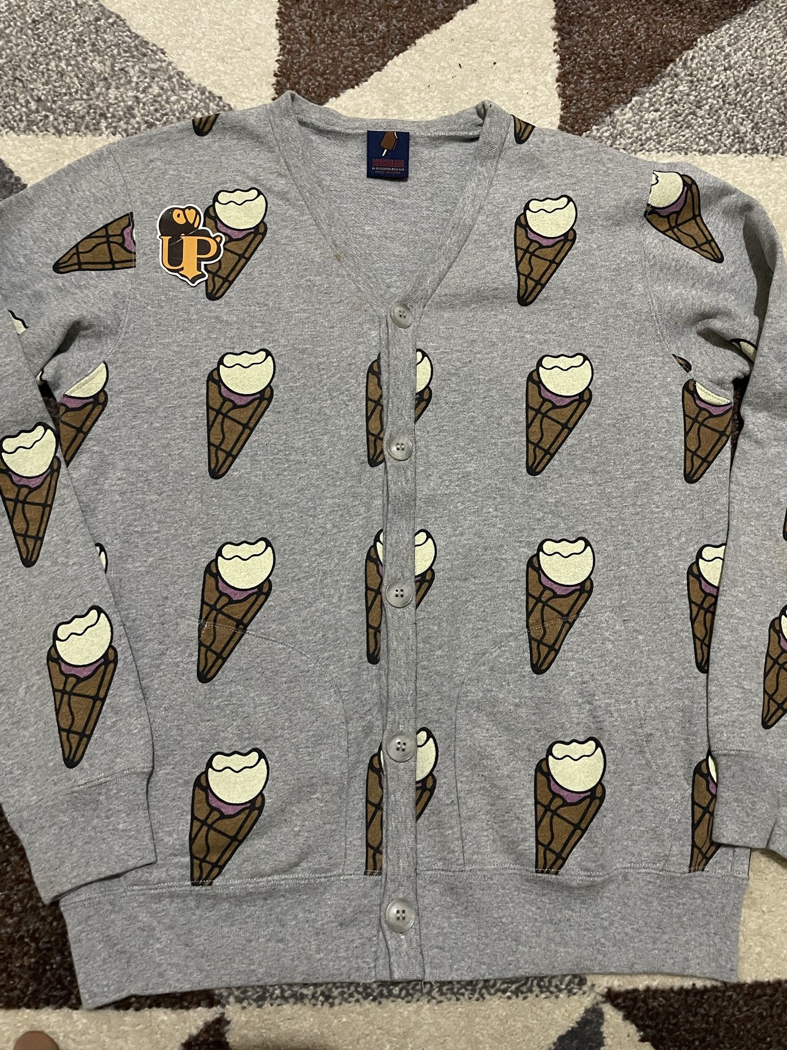 Billionaire Boys Club Season 12 (A/W 2011) BBC/Ice Cream Full Logo Cardigan Size US S / EU 44-46 / 1 - 4 Thumbnail