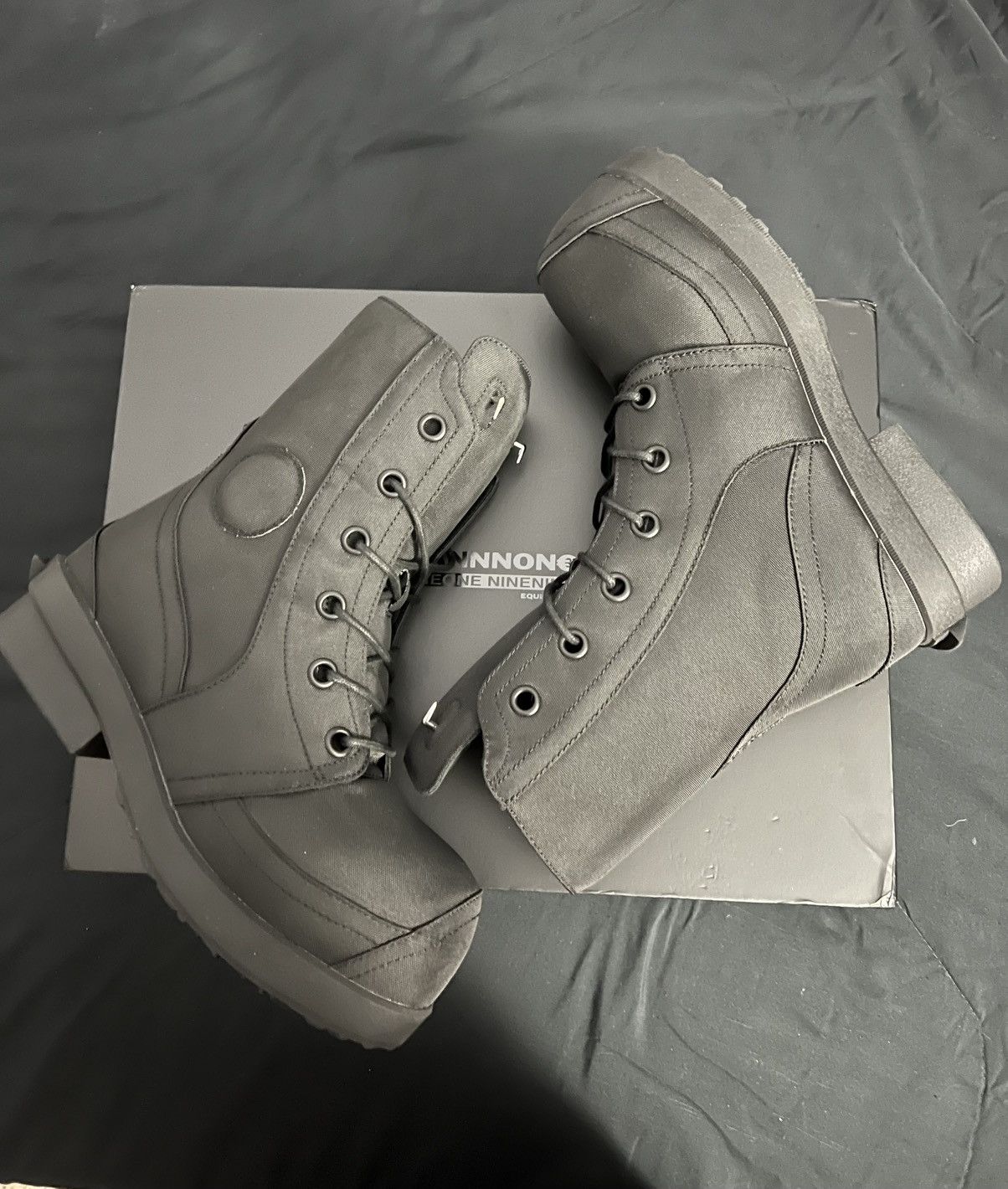 1199 Bazo 1199 x Cannone Mickey Boot Pour Homme (Nylon Noir) Size US 8.5 / EU 41-42 - 2 Thumbnail