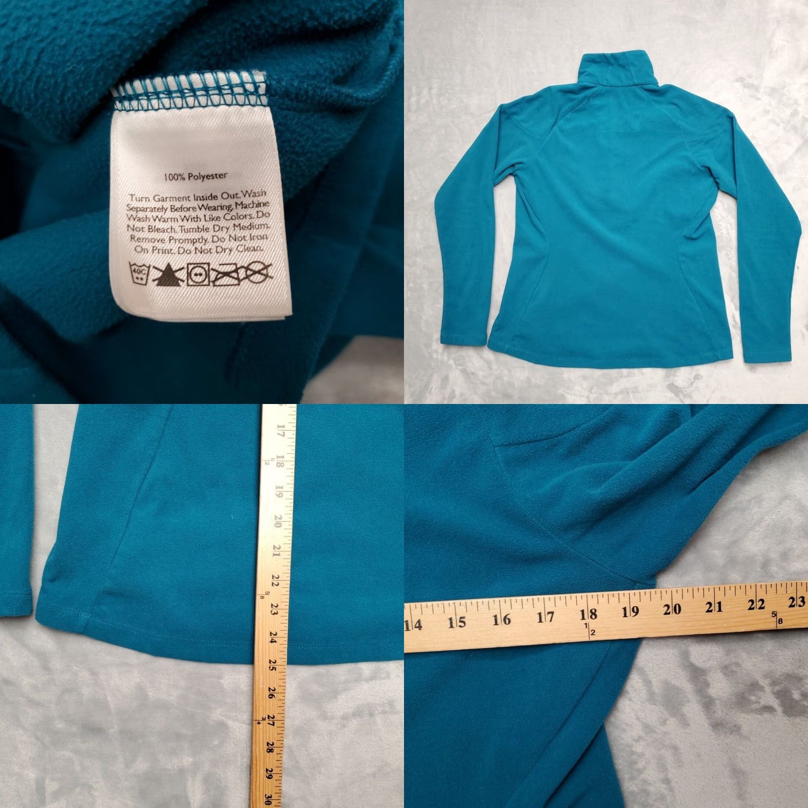 Eddie Bauer Eddie Bauer First Ascent Sweater Women L Teal 1/4 Zip Fleece Outdoors Gorp sweater Size L / US 10 / IT 46 - 8 Thumbnail