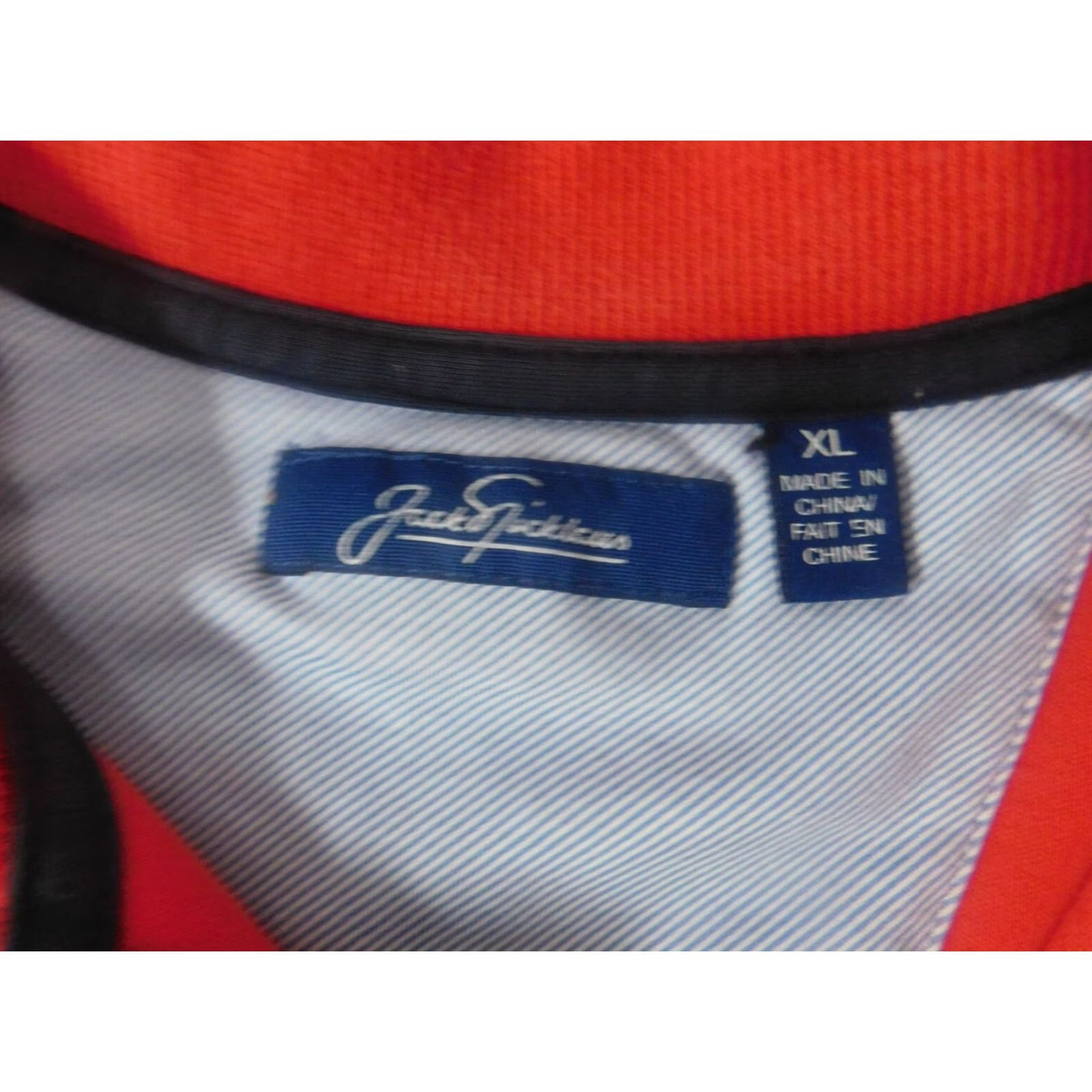 Vintage Jack Nicklaus Mens Sweater Pullover 1/4 Zip XL Red Mock Neck Knit Regular Button Long Sleeve Cotton Wool Classic Size US XL / EU 56 / 4 - 6 Thumbnail