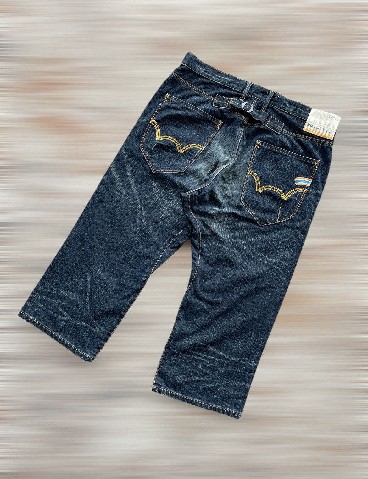 Edwin × If Six Was Nine × Japanese Brand EDWIN XV-FUNCTION THREE QUARTER JEANS Size US 35 - 1 Thumbnail