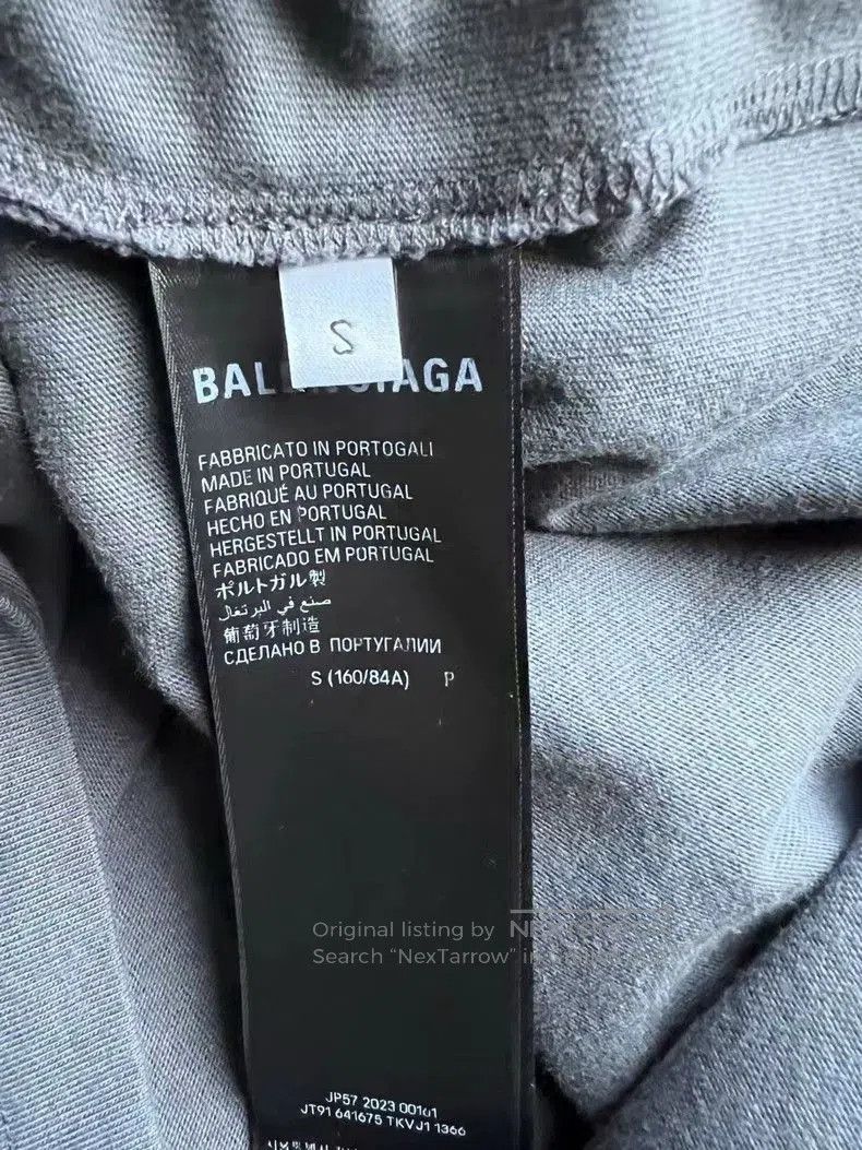Balenciaga Balenciaga Gray Coke Embroidery Tee S. Size US S / EU 44-46 / 1 - 4 Thumbnail