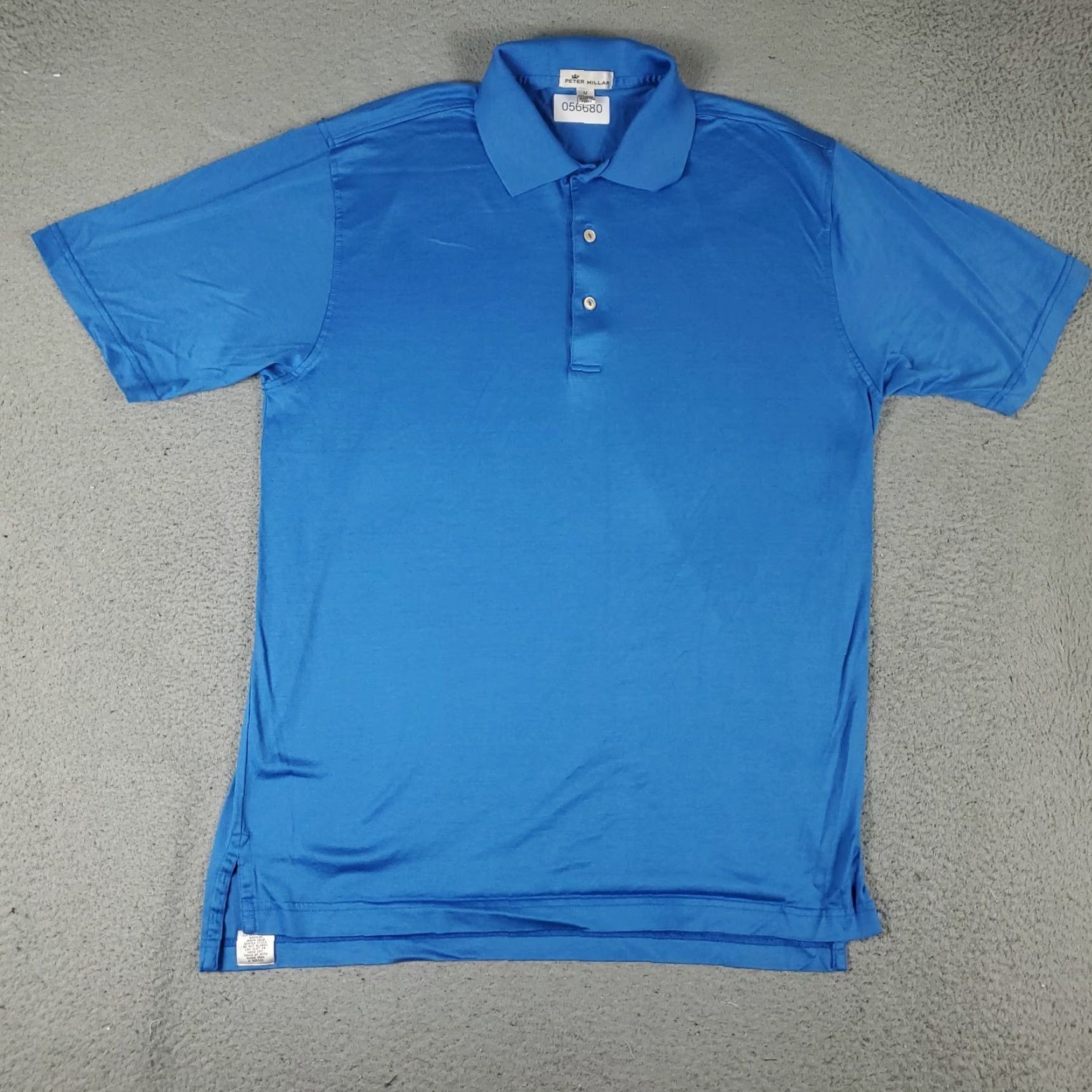 Peter Millar VINTAGE Peter Millar Polo Shirt Men Size Medium Short Sleeve Cotton Blue Classic Golf Size US M / EU 48-50 / 2 - 2 Thumbnail