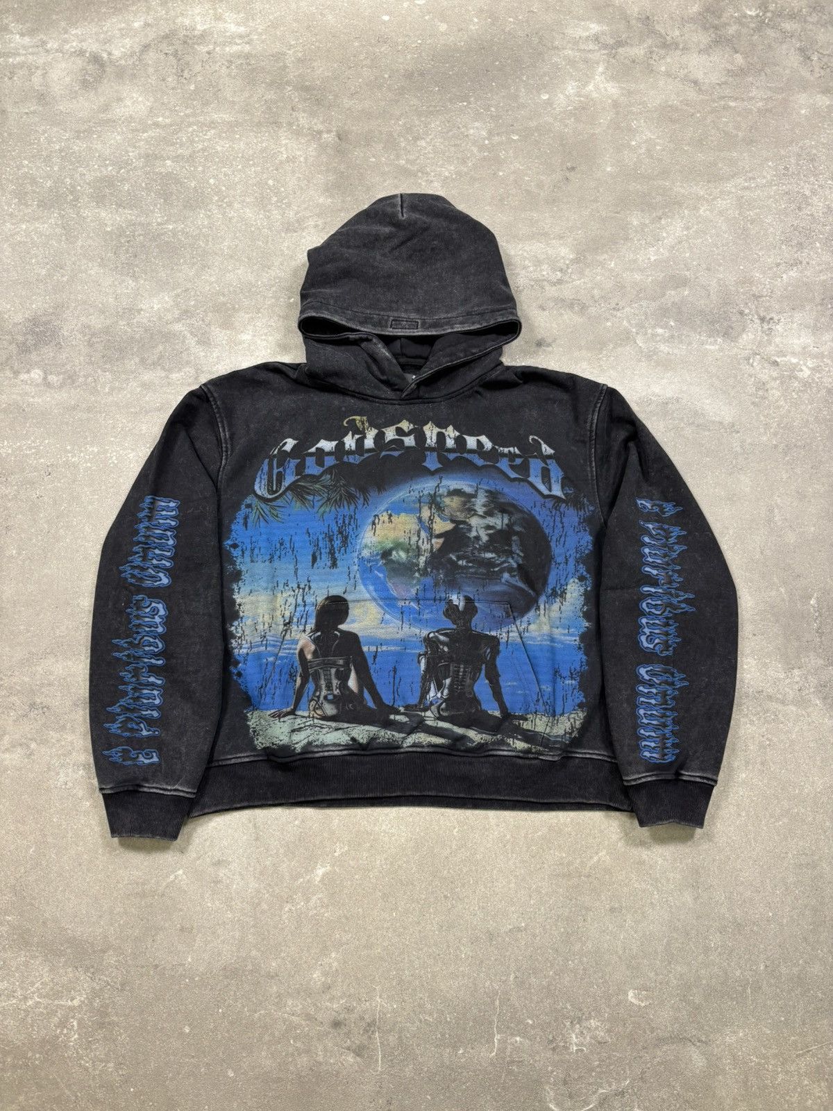 Godspeed Godspeed Artificial Love Hoodie, Washed Black Size US L / EU 52-54 / 3 - 1 Thumbnail