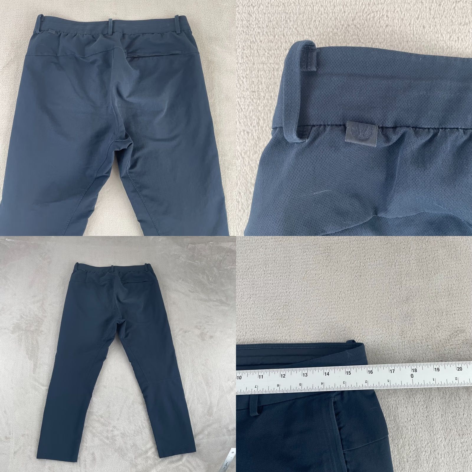 Lululemon LULULEMON New Venture Pants Men 31x26 Navy Blue Tapered Fit Zip Pockets Active Pants Mens Navy Blue 31x26 Tapered Zip Pockets Active Size US 31 - 8 Thumbnail