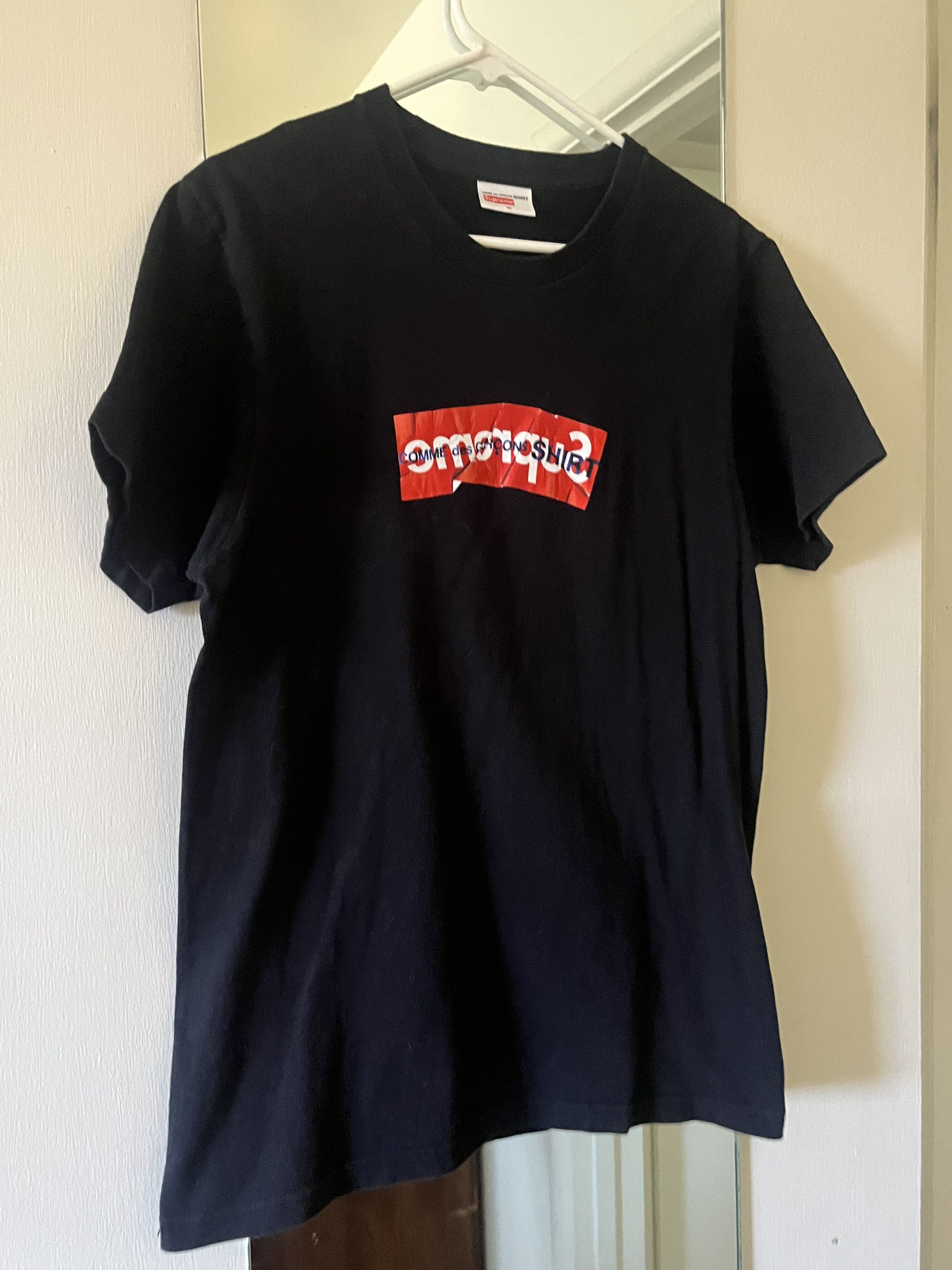 専用00s COMME des GARCONS SHIRTT-shirt Comme des Garcons 2000ss CDG Shirt Silver Scale logo t shirt