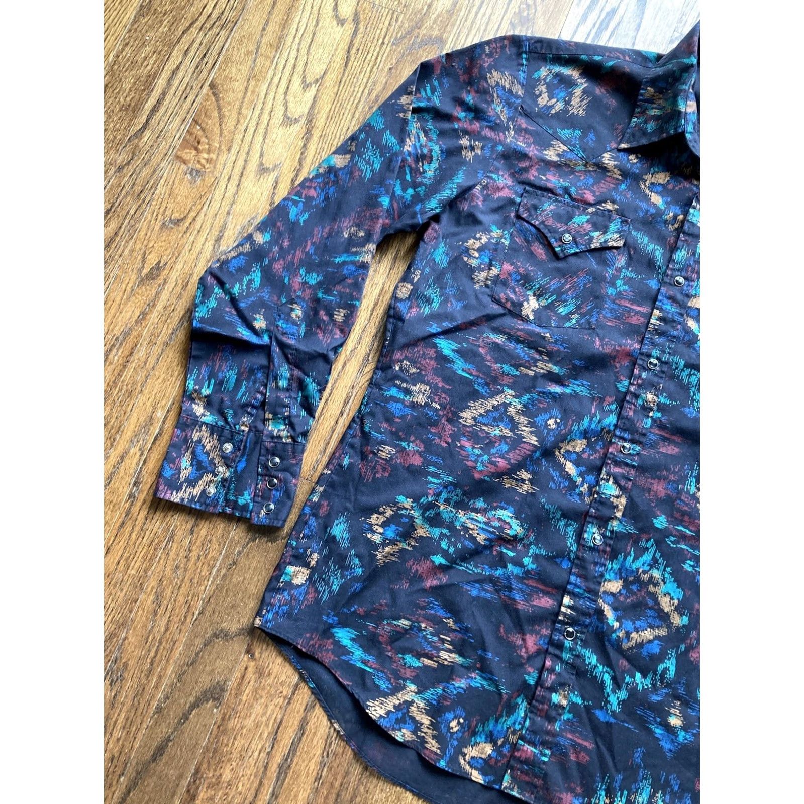 Vintage VINTAGE Ely Cattleman Western Pearl Snap Shirt Mens XL 16 35 AOP Long Sleeve Party VTG Size US XL / EU 56 / 4 - 2 Thumbnail