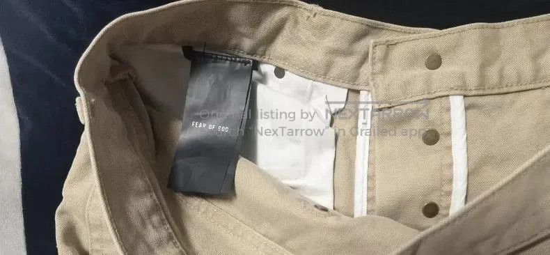 Fear of God Fear of God 7th Khaki Denim Jeans. Size US 33 - 5 Thumbnail