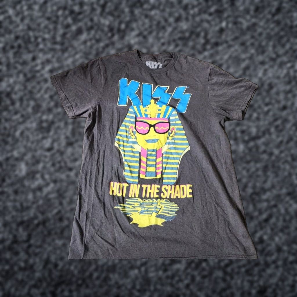 Vintage Kiss Hot in the Shade 90s Tour T Shirt Classic Rock Band Tee Gray M Unisex Adult Size US M / EU 48-50 / 2 - 1 Thumbnail
