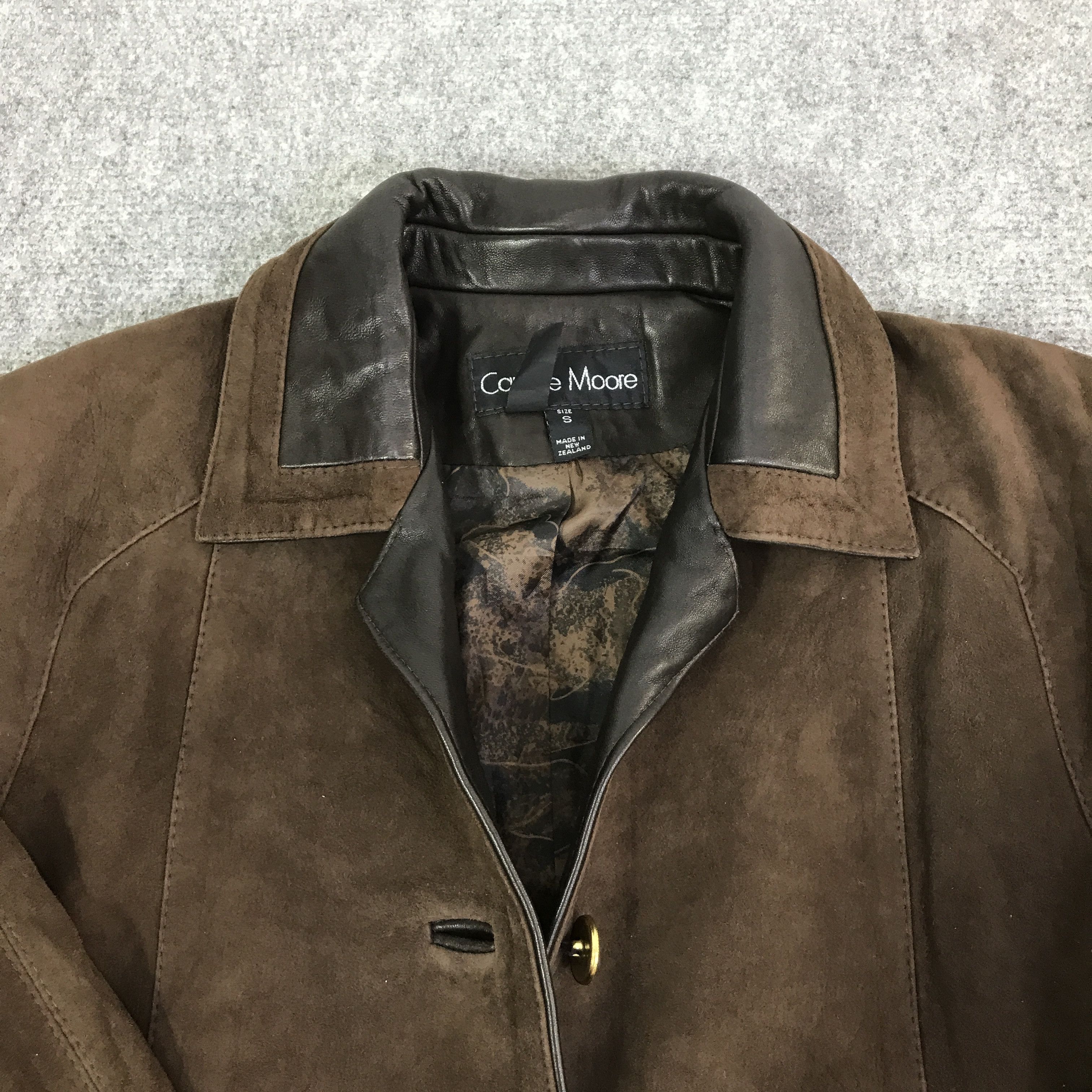 Vintage CAROLINE MOORE LEATHER JACKET Size US L / EU 52-54 / 3 - 8 Thumbnail