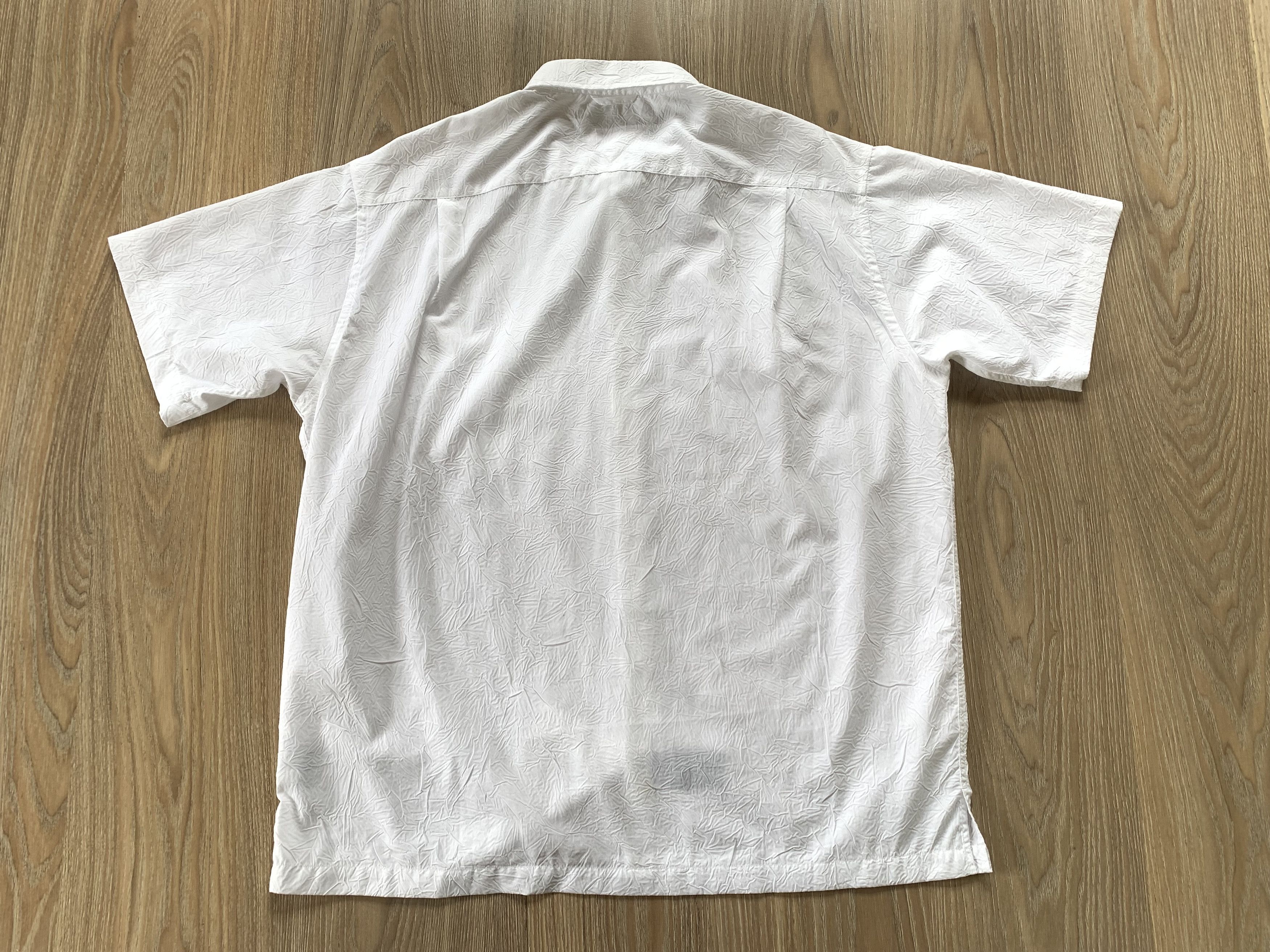 Tommy Hilfiger Tommy Hilfiger White Light Cotton Short Sleeve Shirt Size US XL / EU 56 / 4 - 4 Thumbnail