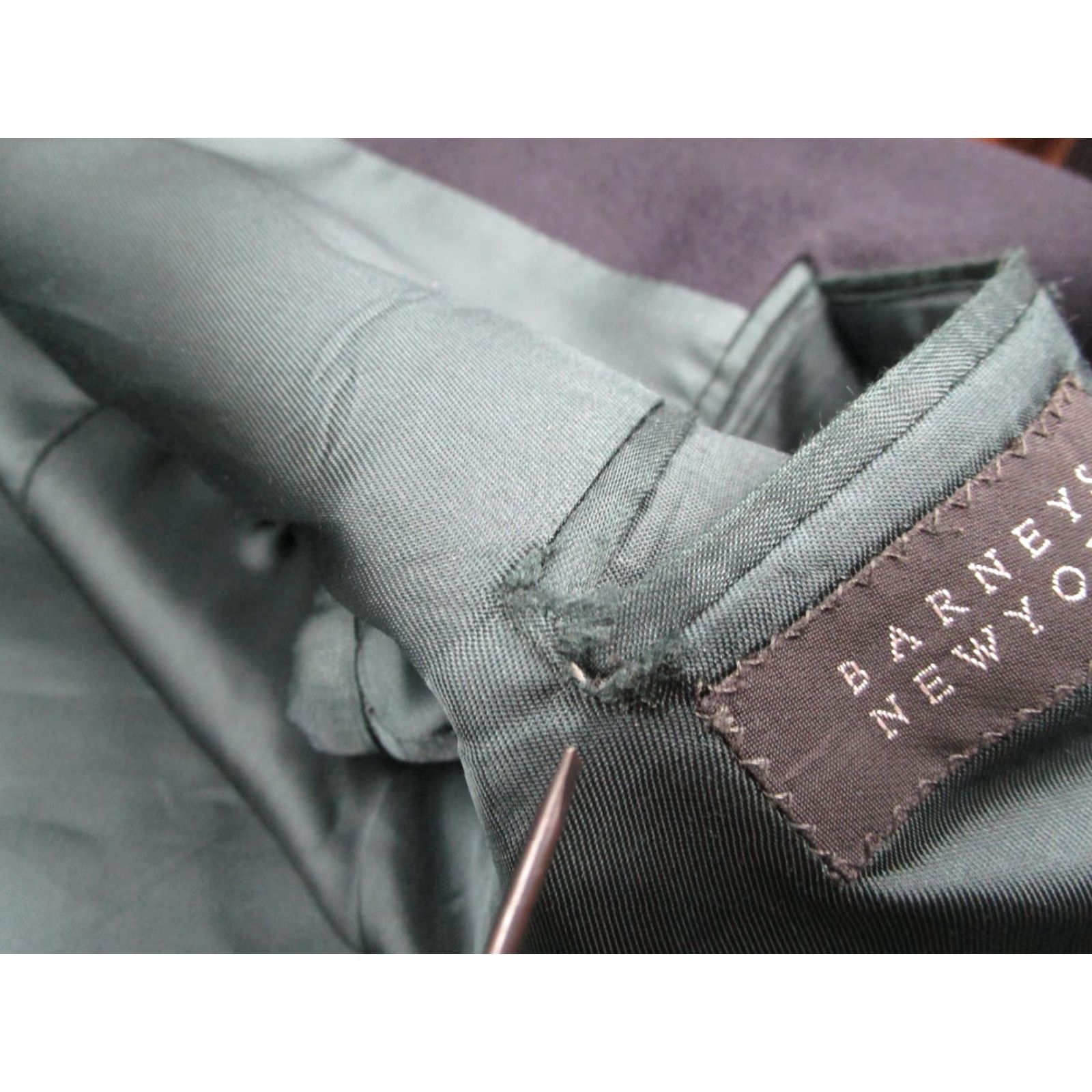 Vintage BARNEYS NEW YORK LORO PIANA Jacket Mens 42 Long Blue Blazer Size 42R - 7 Thumbnail