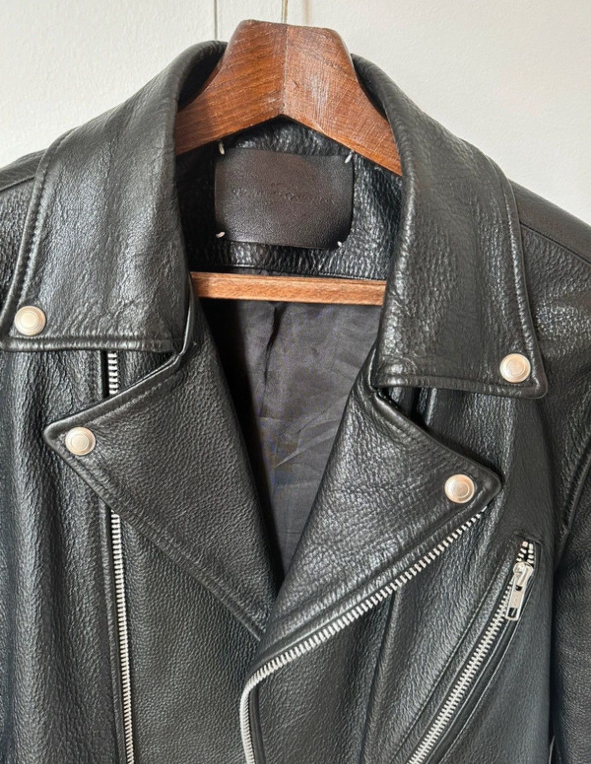 Vivastudio Perfecto style leather jacket grained Size US XS / EU 42 / 0 - 2 Thumbnail