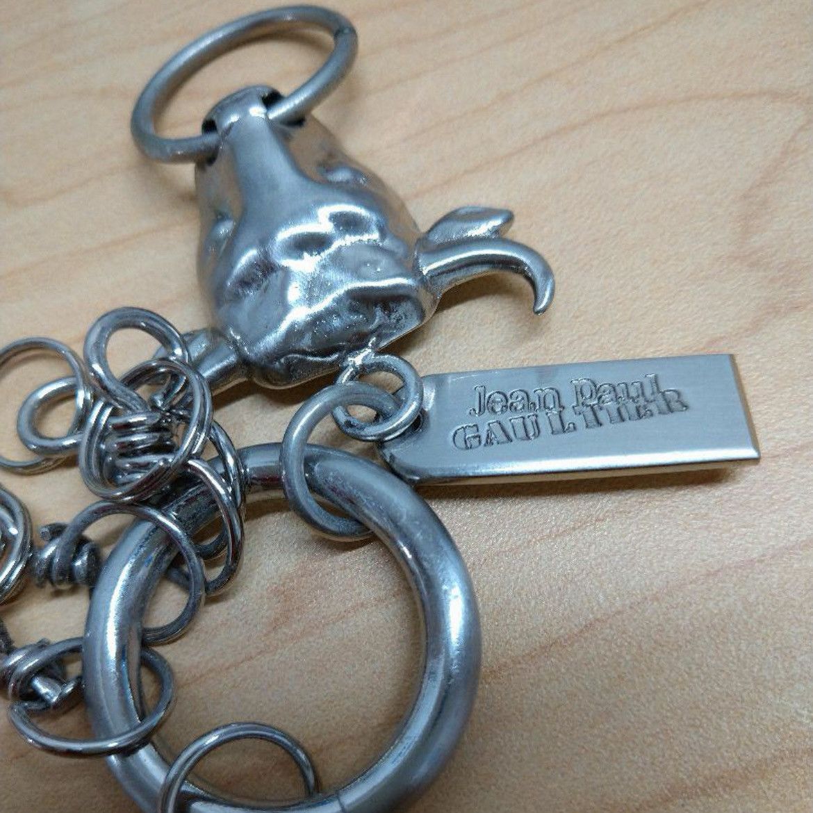 Jean Paul Gaultier Silver Bull Logo Keychain Size ONE SIZE - 3 Thumbnail