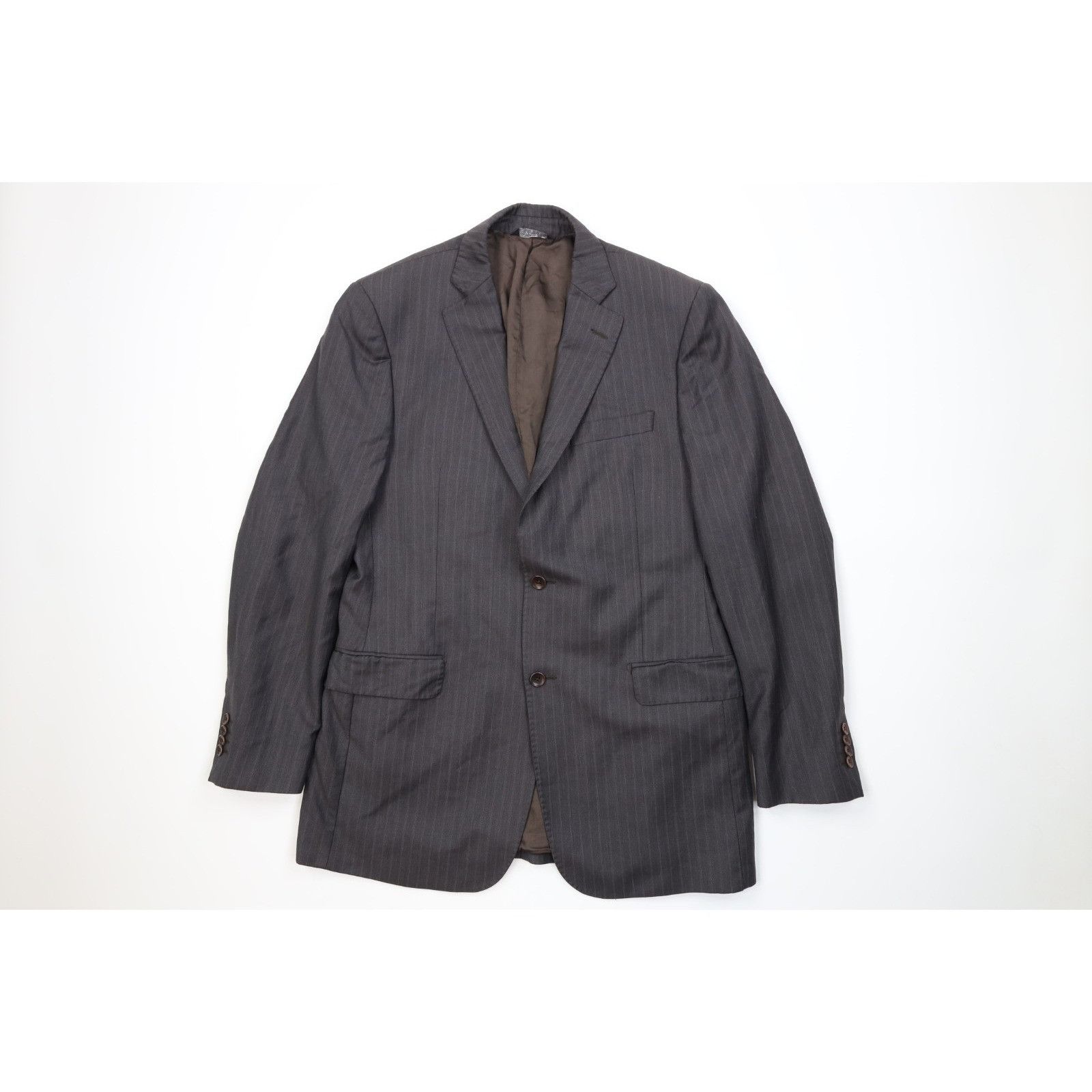 Ermenegildo Zegna Ermenegildo Zegna Traveller Wool Silk Striped 2 Piece Suit Size 40R - 2 Thumbnail