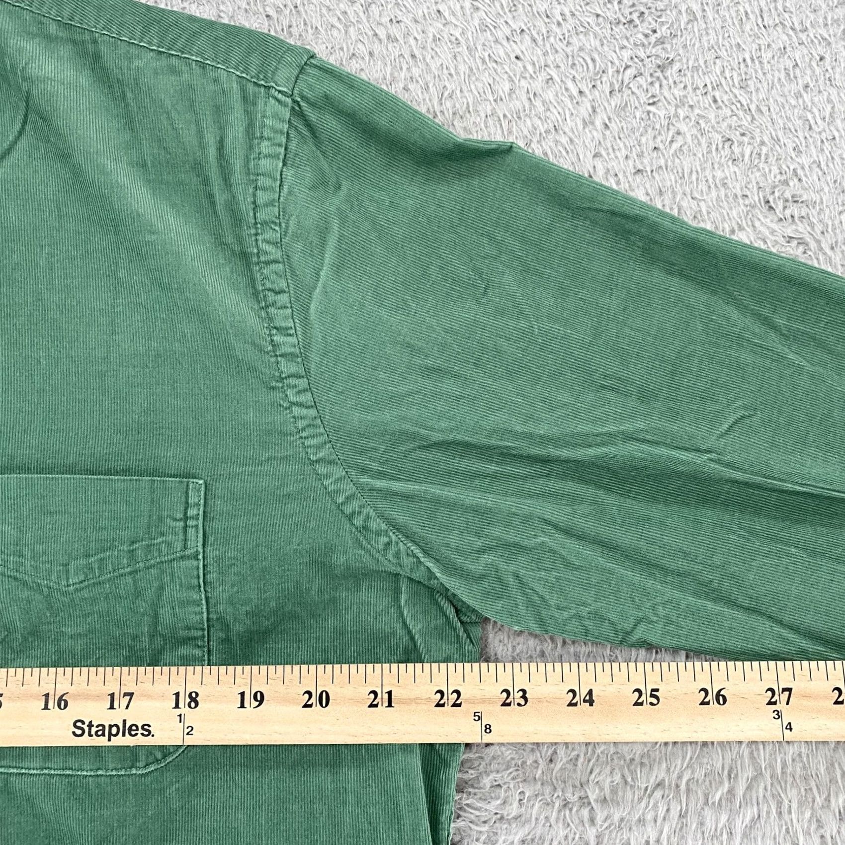 Brooks Brothers Brooks Brothers Corduroy Shirt Mens M Green Cotton Long Sleeve Button Up Size US M / EU 48-50 / 2 - 5 Thumbnail