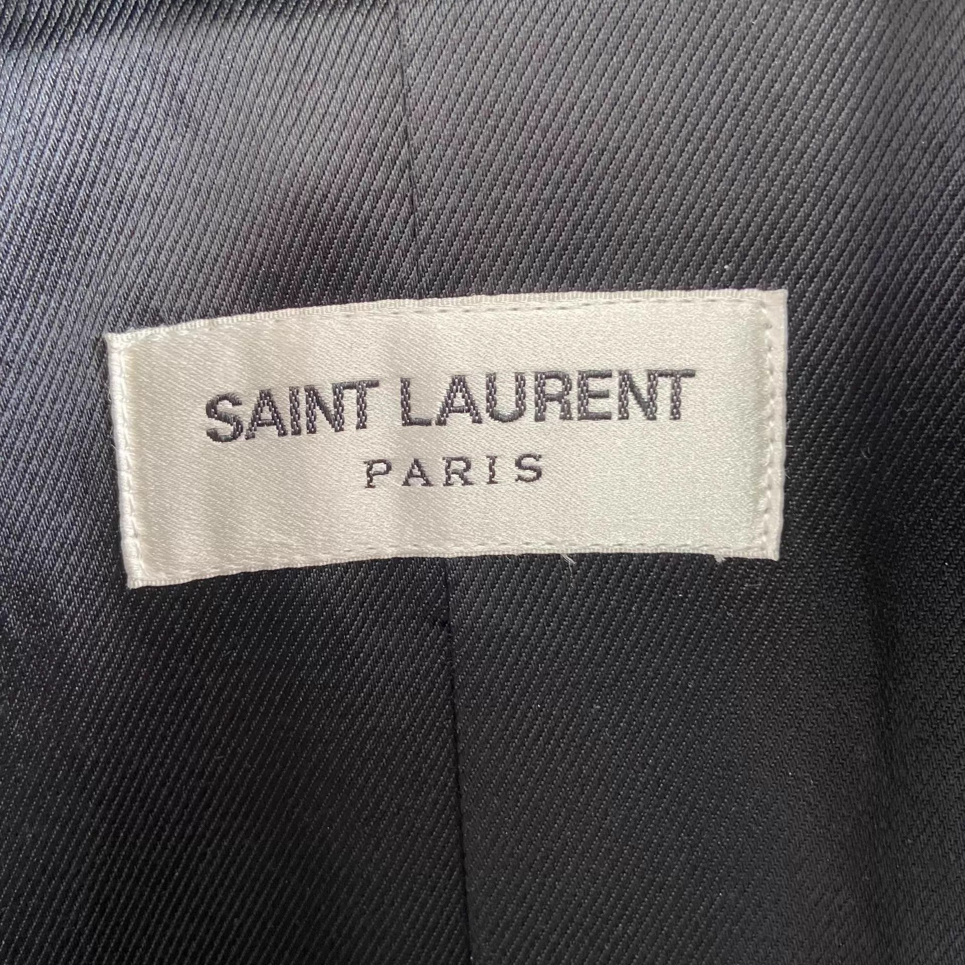 Saint Laurent Paris Saint Laurent Black Wool Jacket 50 Size US M / EU 48-50 / 2 - 5 Thumbnail