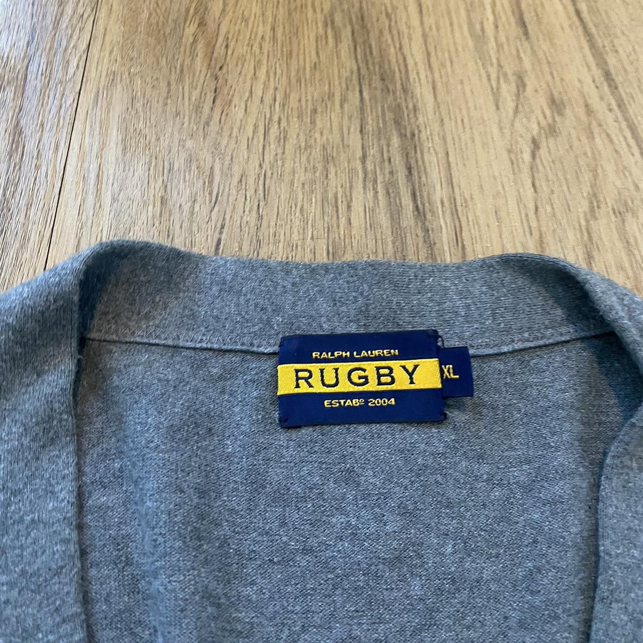 Polo Ralph Lauren 2000s y2k Grey Polo Ralph Lauren Rugby cardigan Size US XL / EU 56 / 4 - 4 Thumbnail