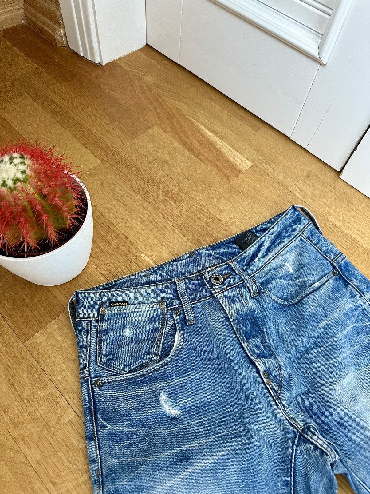 Faded Denim G-star Y2K Style Jeans