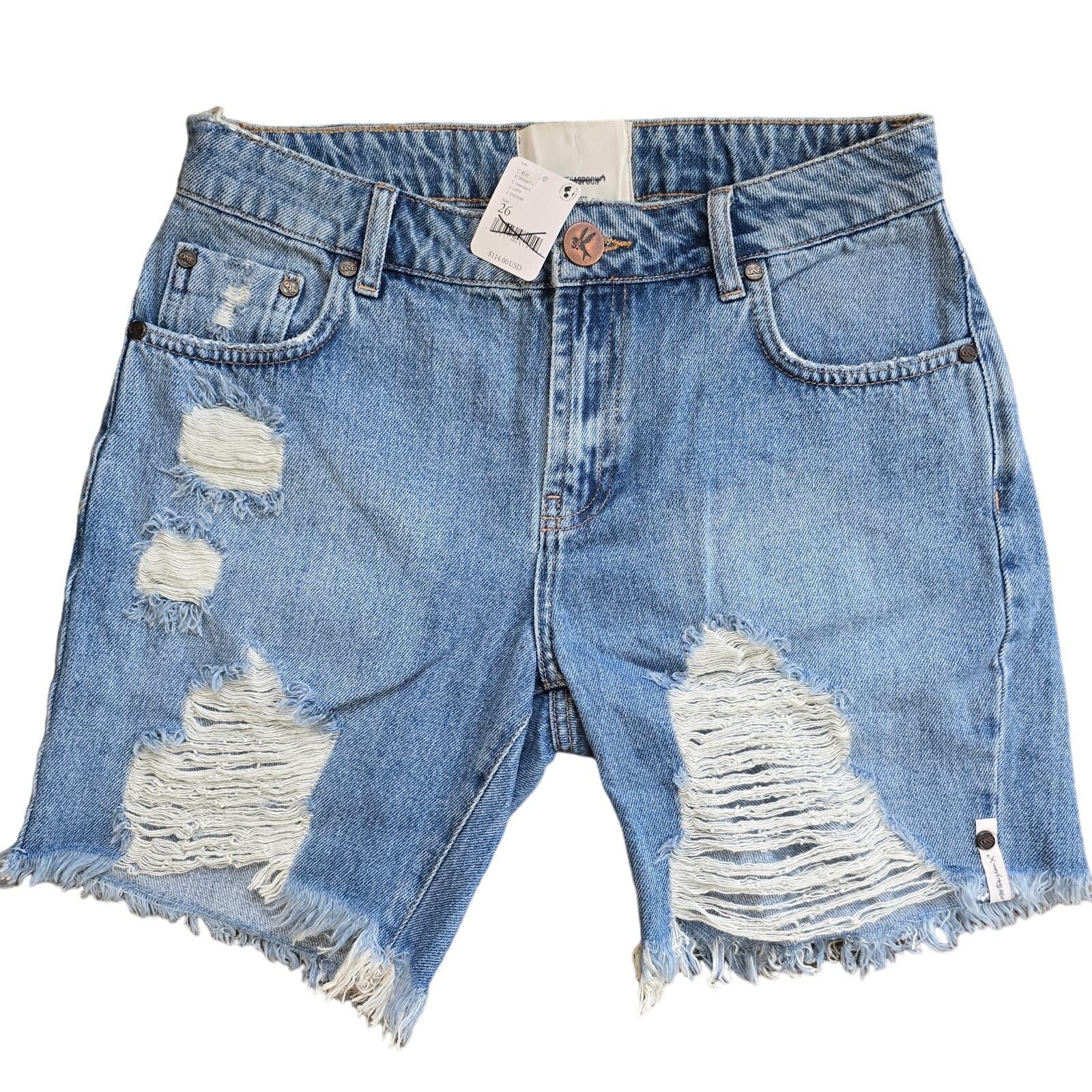 Free People New Free People x OneTeaspoon Stevie’s Boyfriend Shorts $114 Size 26" / US 2 / IT 38 - 8 Thumbnail