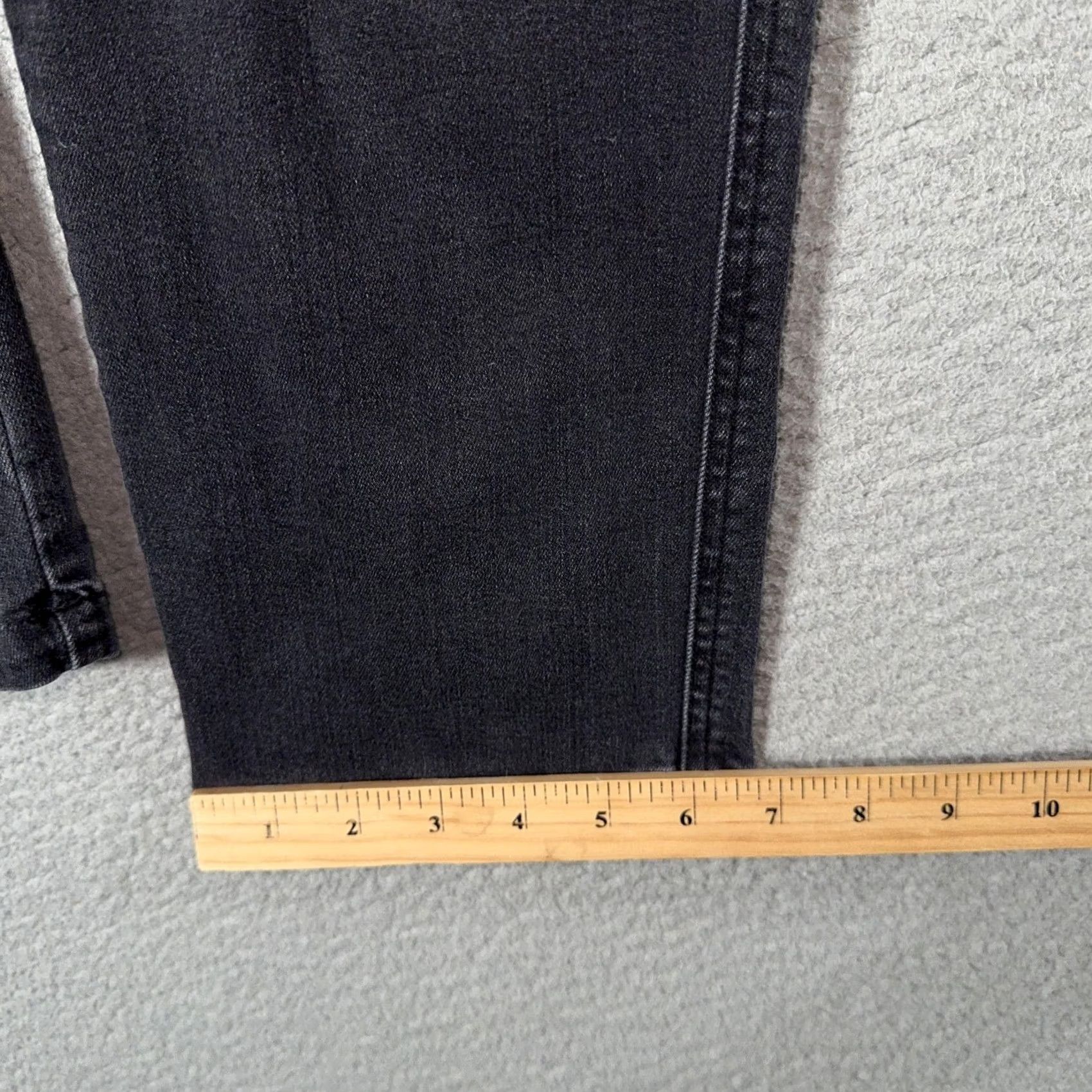 Spanx Spanx Jeans Womens L Black High Rise Straight Leg Shaping Stretch Denim Pants Size 36" / US 14 / IT 50 - 7 Thumbnail