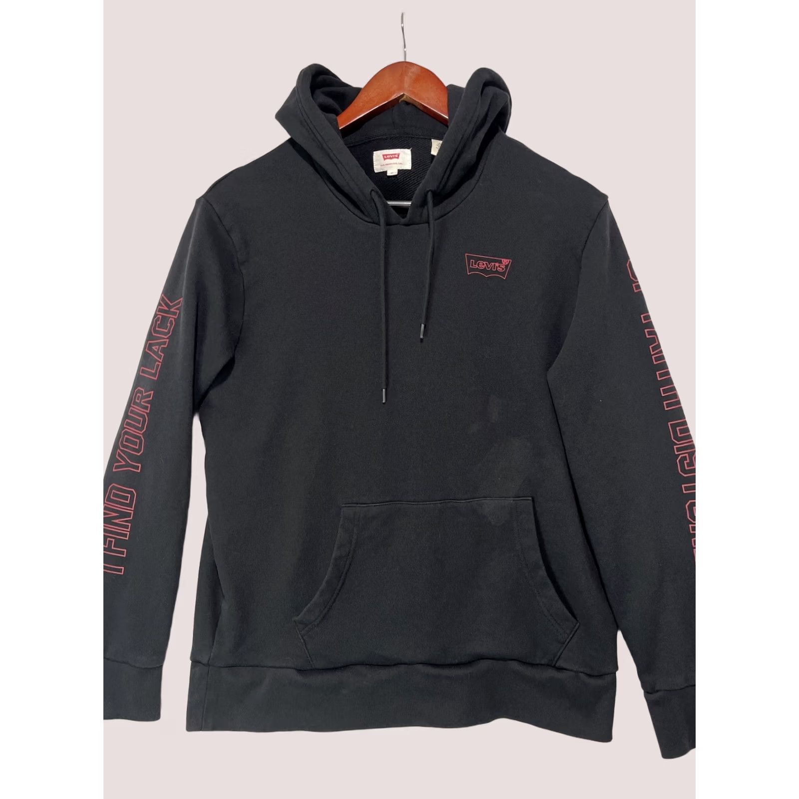 Levi's VINTAGE Darth Vader Hoodie Mens Medium Black Levis Star Wars Pullover Sweatshirt Size US M / EU 48-50 / 2 - 1 Thumbnail