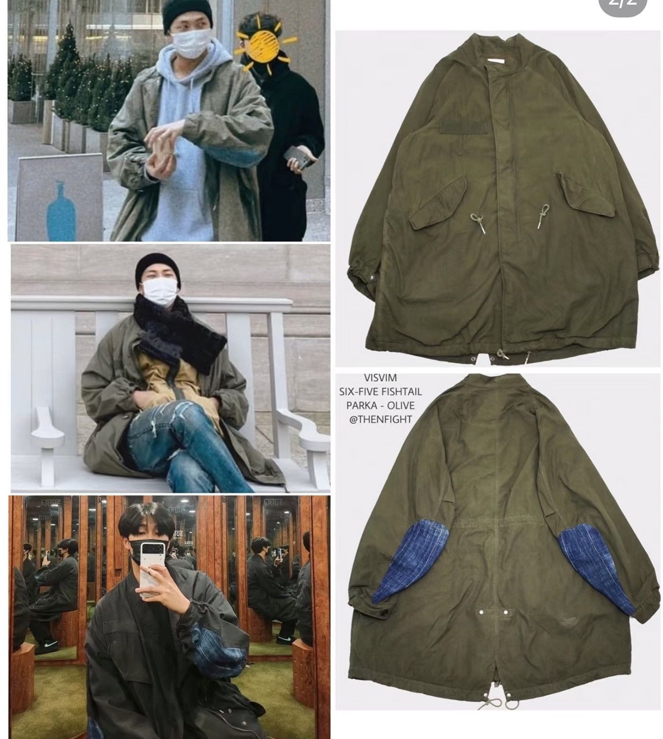 Visvim Visvim 21ss Six Five Fishtail Parka（Kofu） Olive Size US S / EU 44-46 / 1 - 3 Thumbnail
