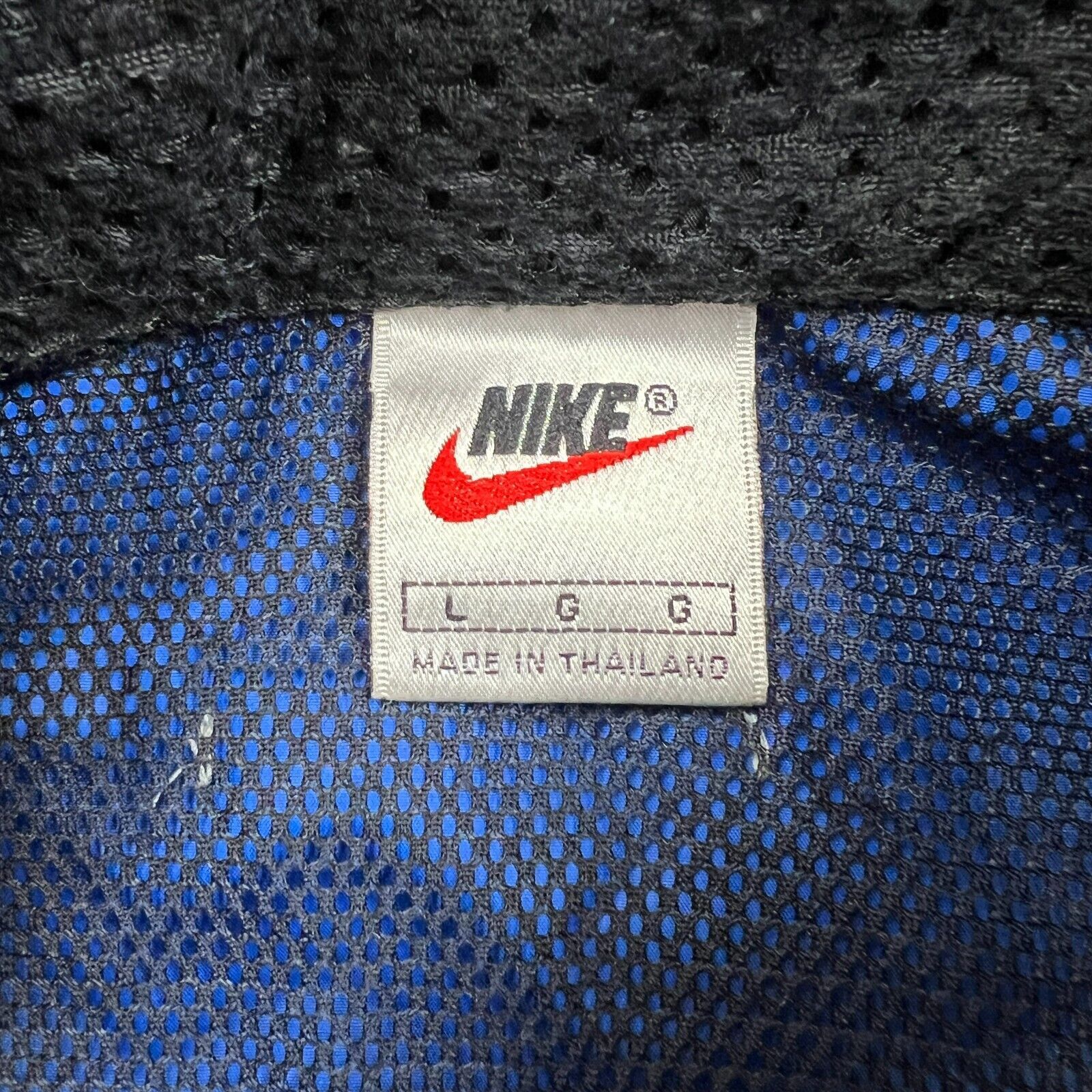 Nike × Vintage VTG Nike Jacket Large Swoosh Full Zip Bomber 90s Windbreaker Size US L / EU 52-54 / 3 - 6 Thumbnail