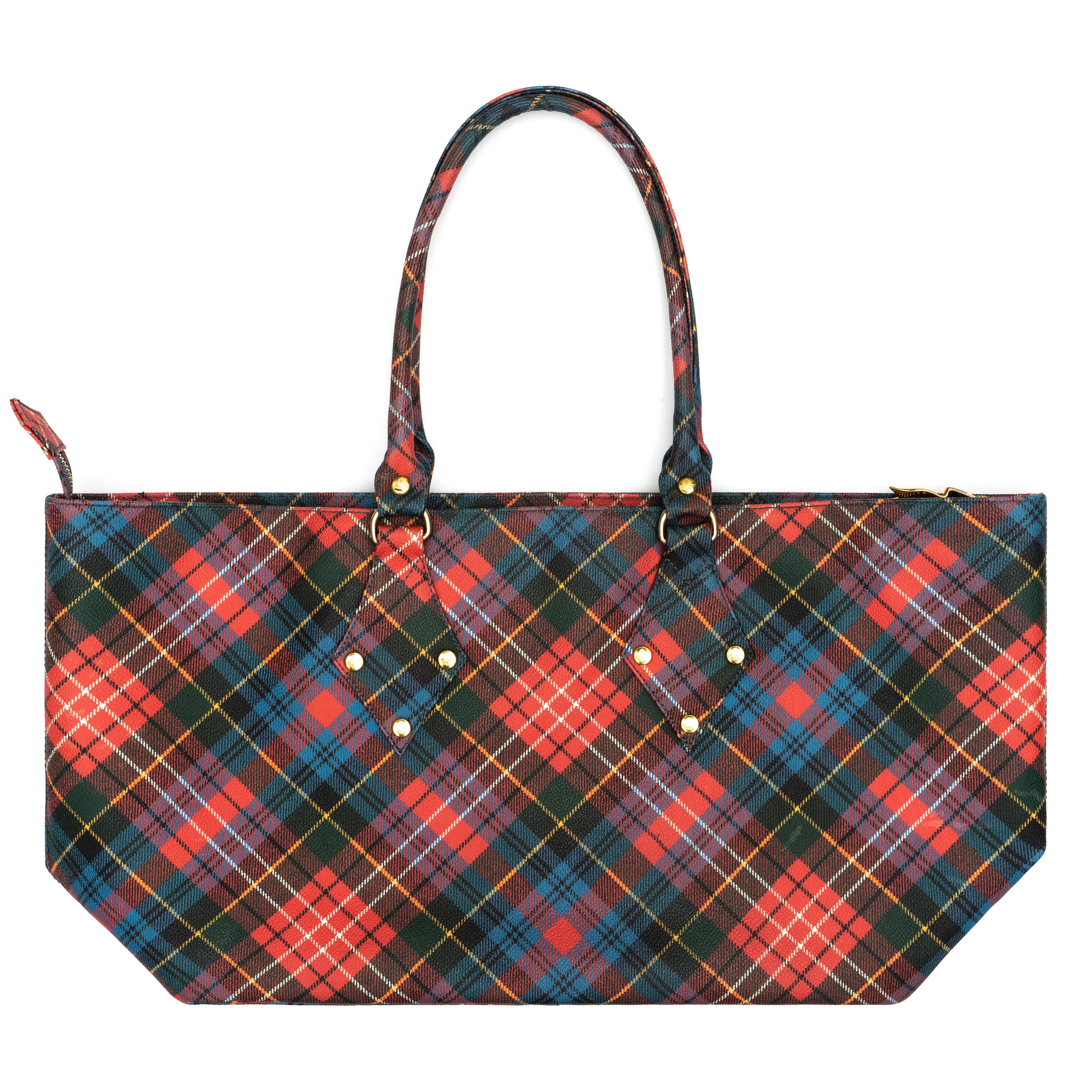 image of Vivienne Westwood Plaid Hand Bag, Women's