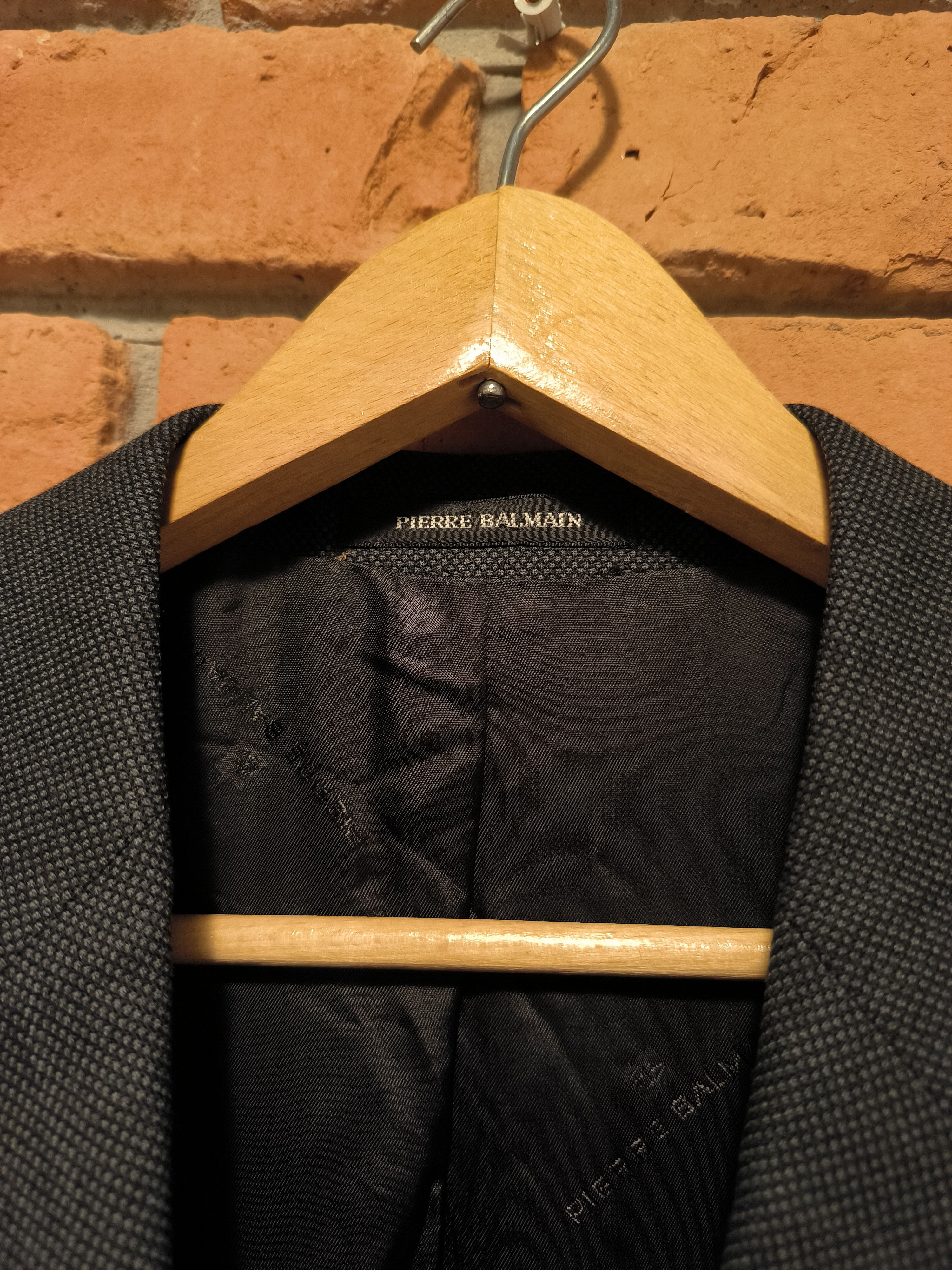 Pierre Balmain Pierre Balmain Suit Jacket Multilogo Pattern Logo Black Size 50R - 4 Thumbnail