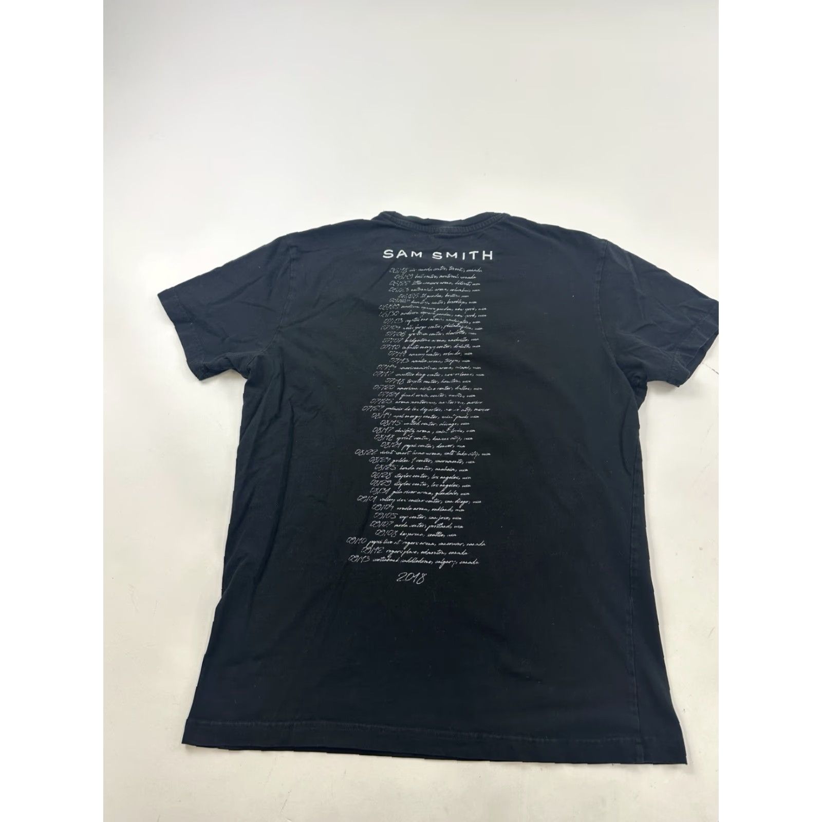 Vintage Sam Smith Shirt Adult Medium Black 2018 Concert Tour Double-Sided Graphics Size US M / EU 48-50 / 2 - 5 Thumbnail