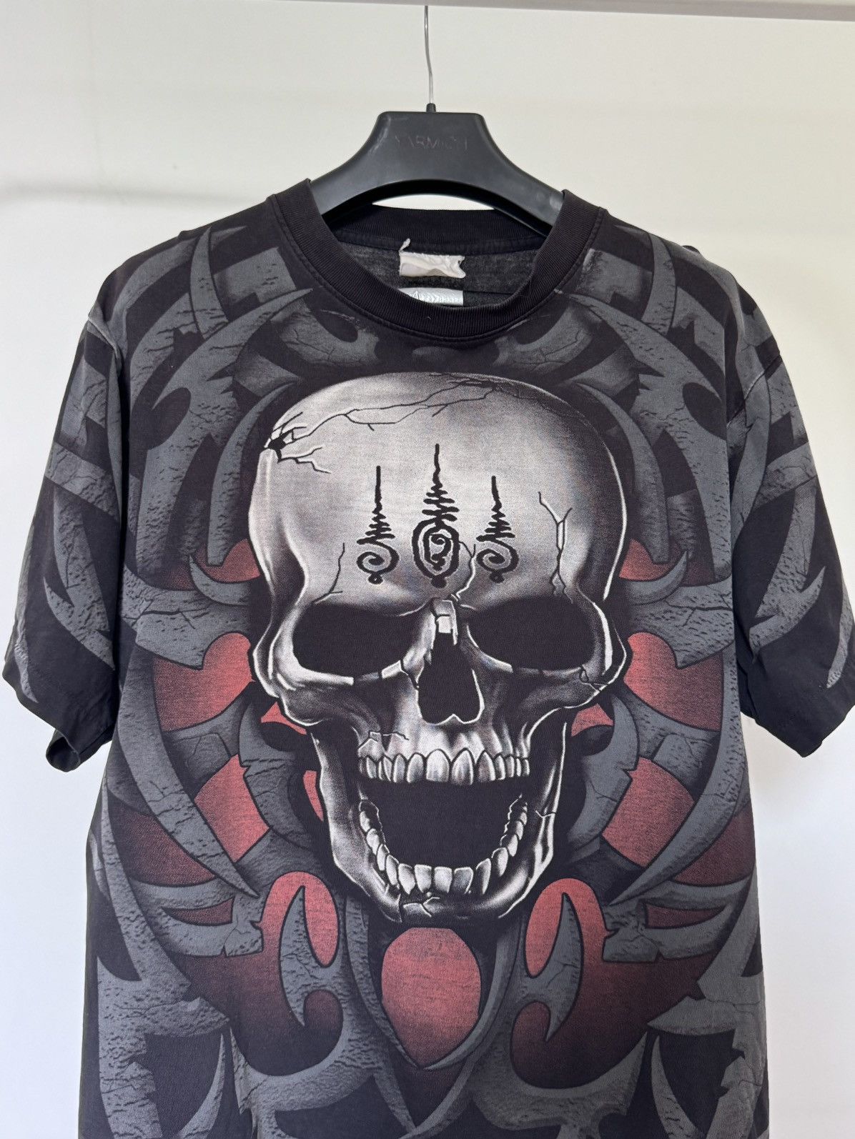 Band Tees Vintage Tribal Skull Skeleton Overprinted T Shirt Size US L / EU 52-54 / 3 - 3 Thumbnail