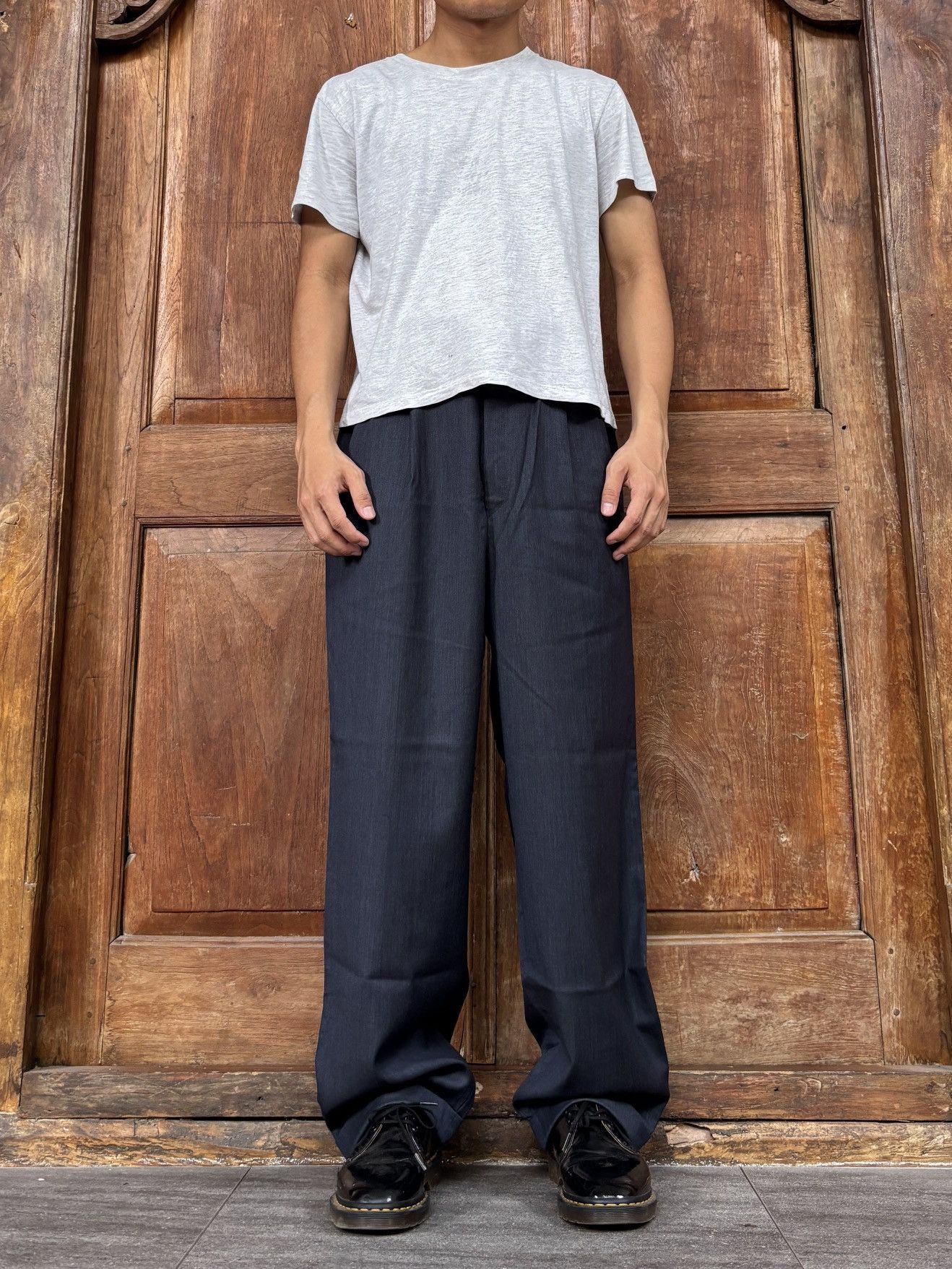 Hermes FREE TAX! 2000s BIG SIZE Cuffed Trousers - 36” Size US 35 - 1 Thumbnail