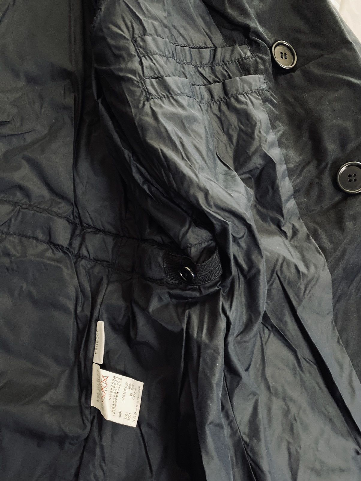 Y's Y’s x Aspesi Black Nylon Thermore Lightweight Peacoat 3 NWT Size US L / EU 52-54 / 3 - 13 Thumbnail