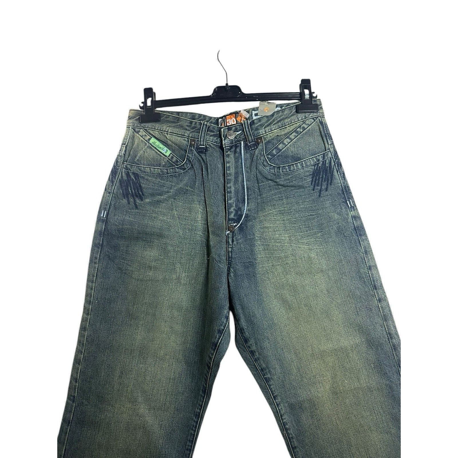 Akademiks Vintage Akademiks Jeans Mens Denim Baggy Wide Leg Hip Hop Y2 Size US 30 / EU 46 - 2 Thumbnail