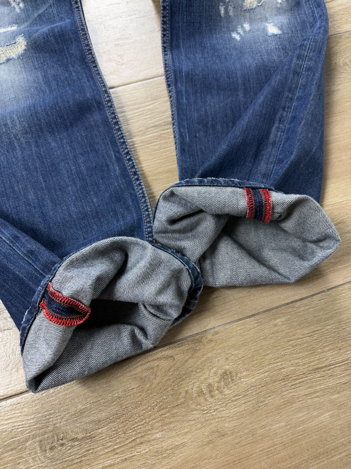 Diesel × Vintage Vintage Y2K Diesel Safado Distressed Denim Jeans Pants Size US 34 / EU 50 - 5 Thumbnail