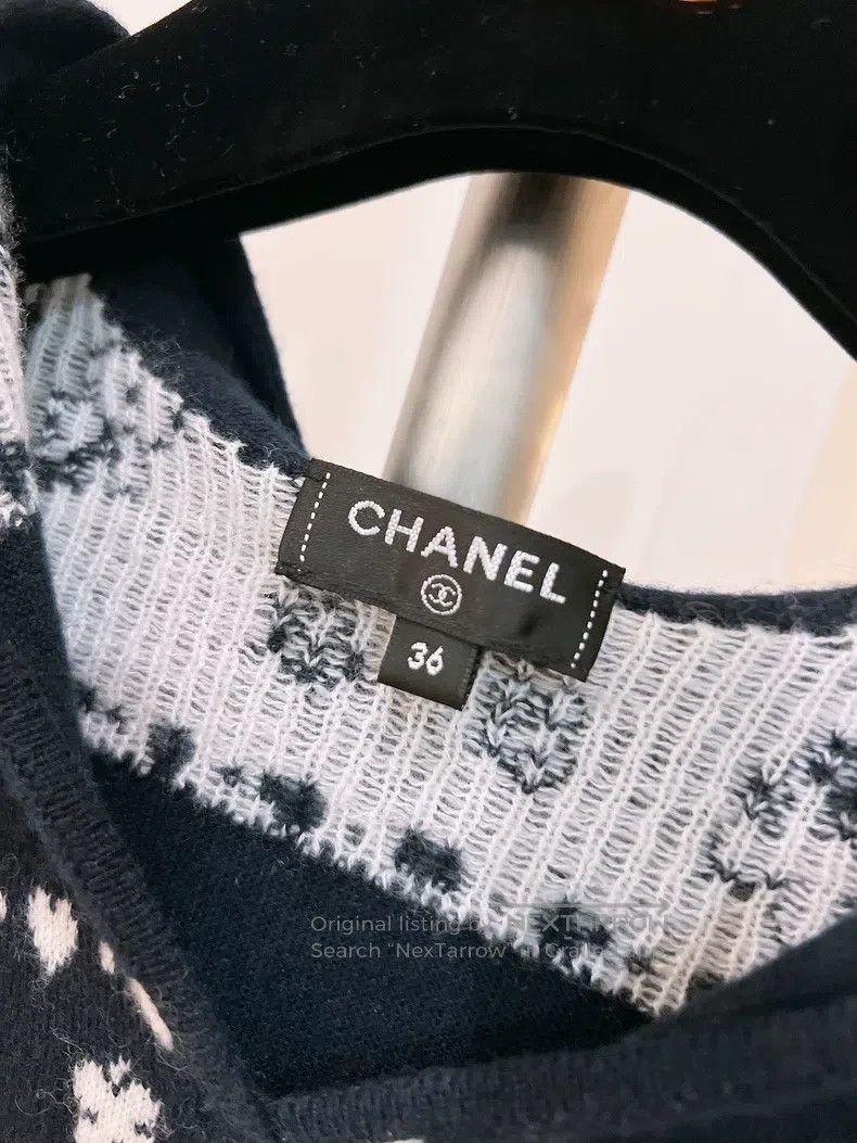 Chanel Chanel Double C clover cashmere sweater Size XS / US 0-2 / IT 36-38 - 8 Thumbnail