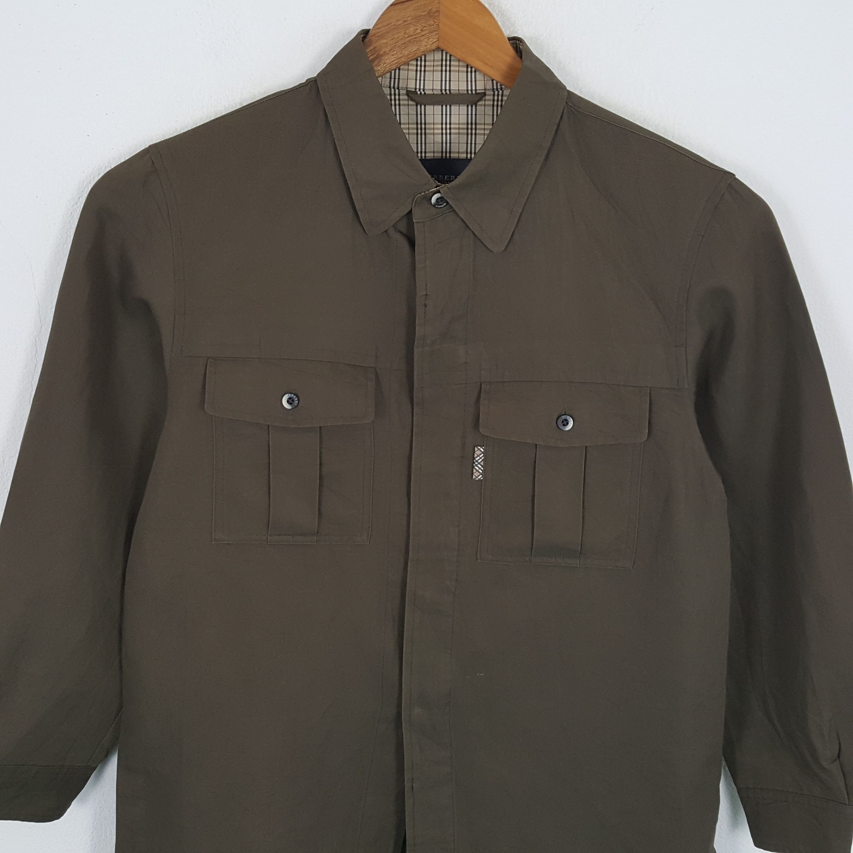 Burberry × Vintage Vintage BURBERRY LONDON Fashion Brand Shirts Size US L / EU 52-54 / 3 - 4 Thumbnail