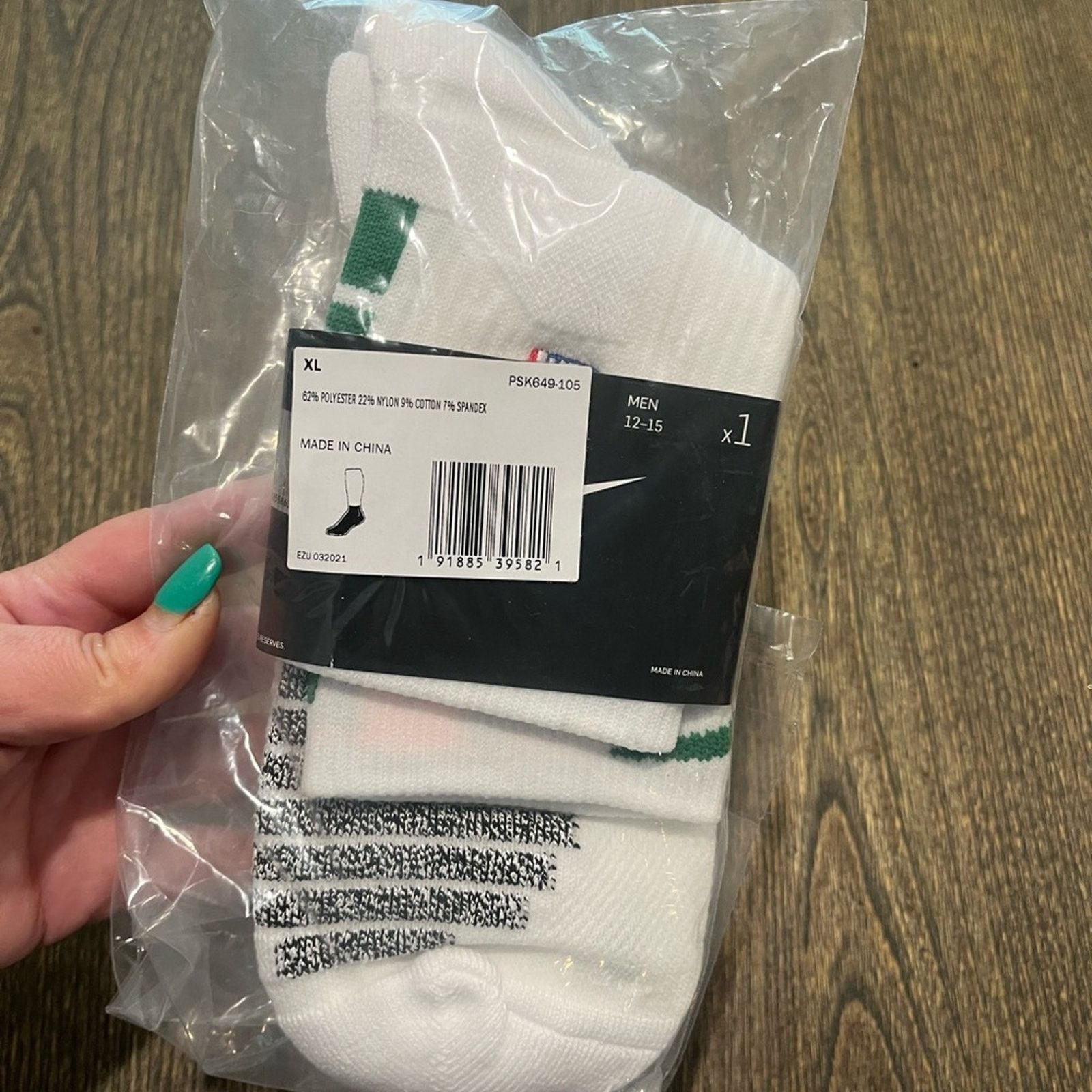 Nike NWT Nike Mens Swoosh NBA Authentic Team Issued Ankle Socks Size ONE SIZE - 5 Thumbnail