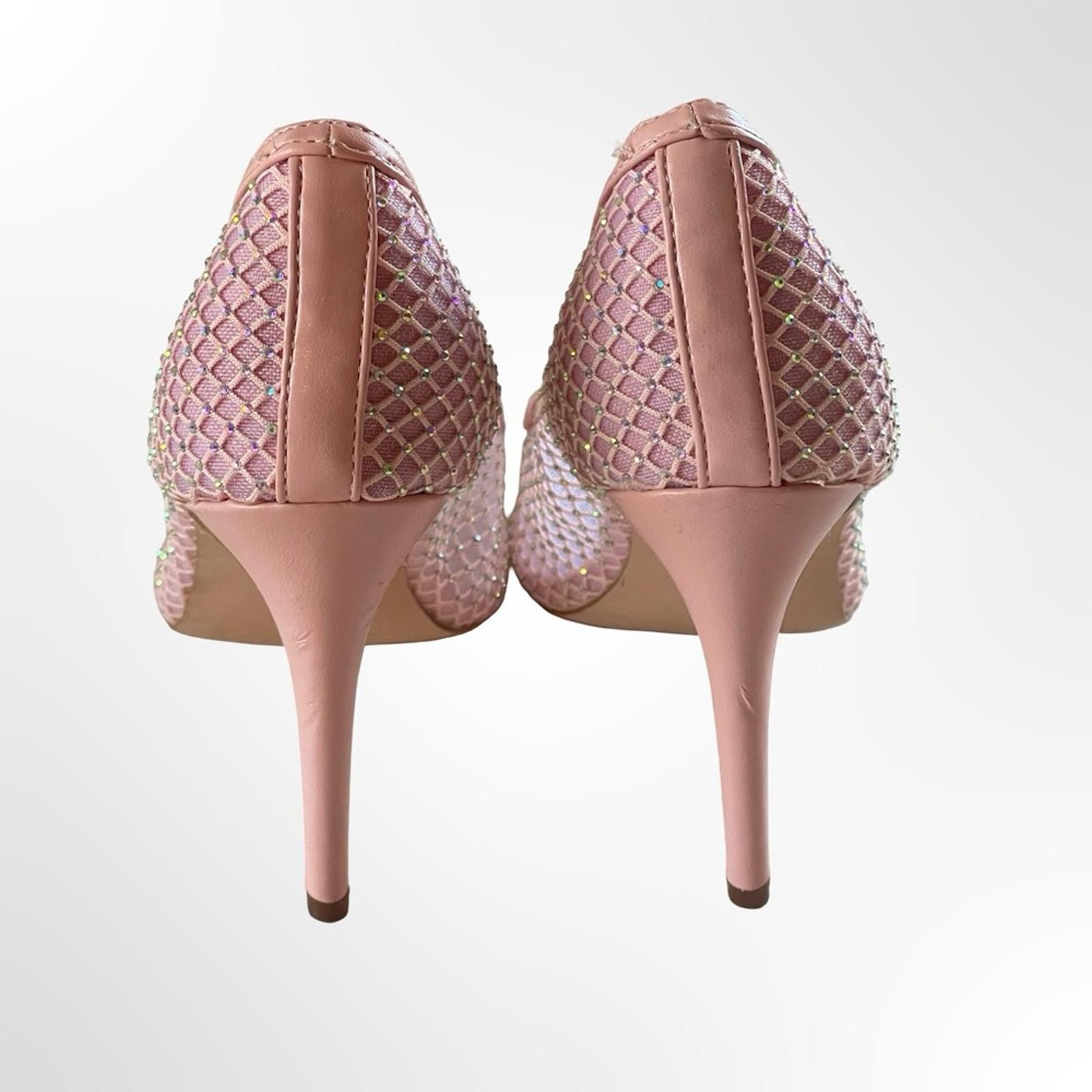 Other Chase+Chloe Blush Pink Mesh Pointed-Toe Stiletto Pumps - 8.5 Size US 8.5 / IT 38.5 - 2 Thumbnail
