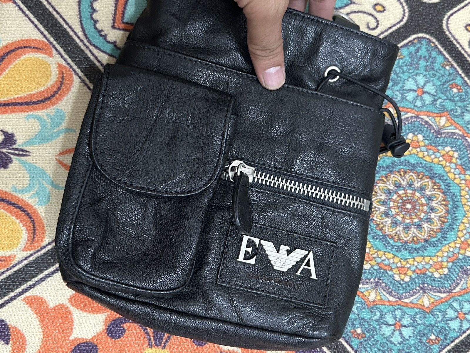 Emporio Armani 1990 Emporio Armani True Leather Side / Shoulder bag Size ONE SIZE - 15 Thumbnail